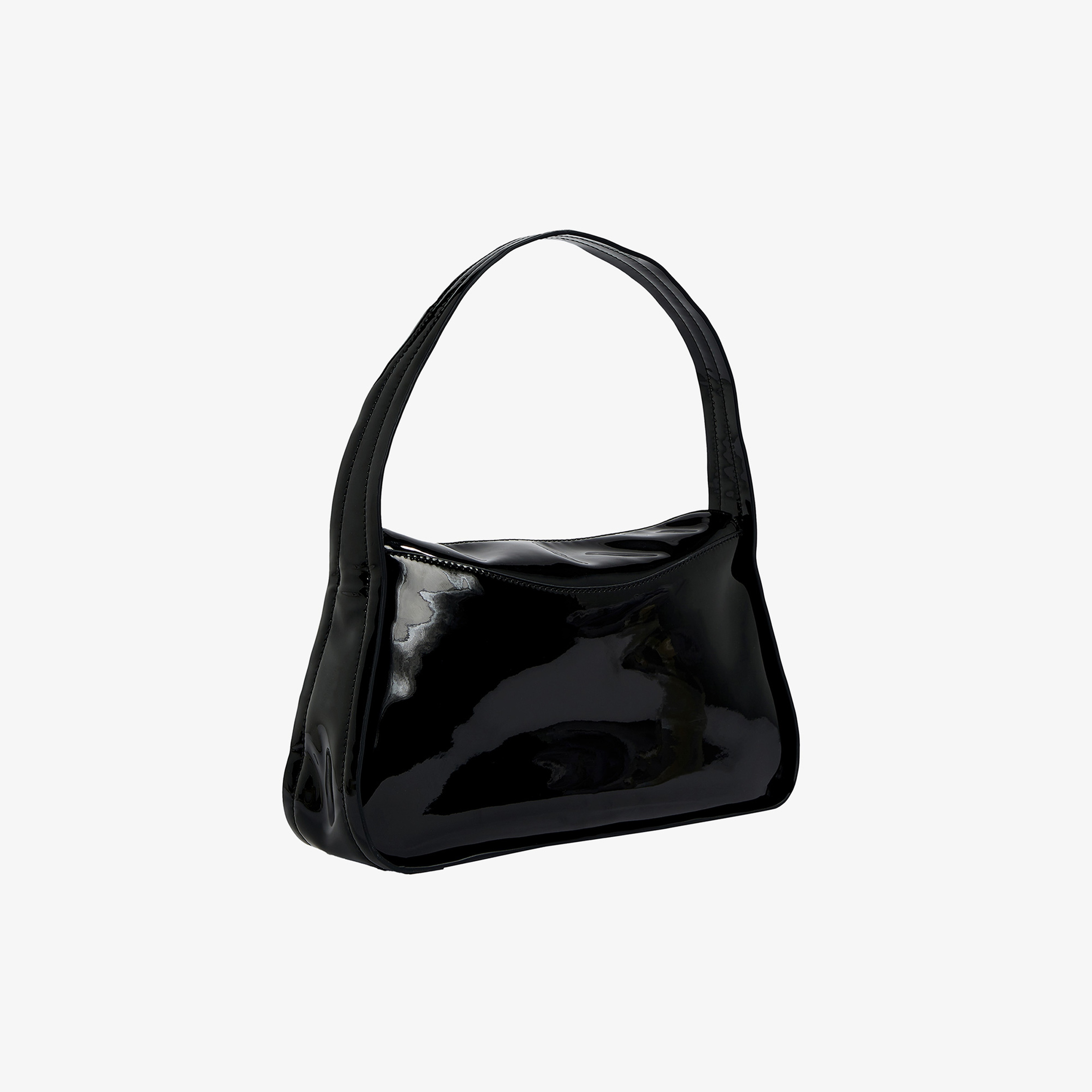 Calvin Klein 25 Patent Kadın Siyah El Çantası
