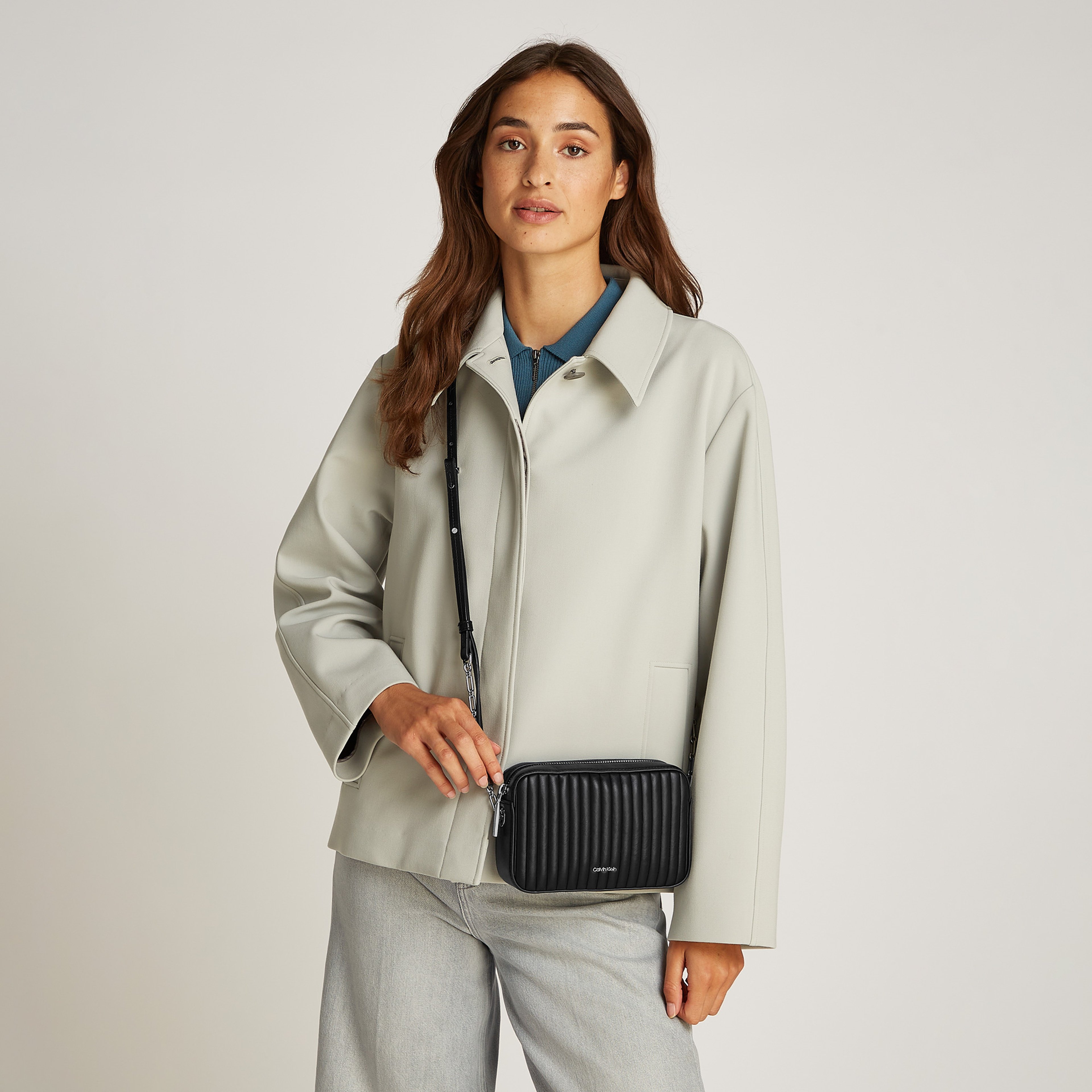 Calvin Klein Mini Camera Kadın Siyah El Çantası