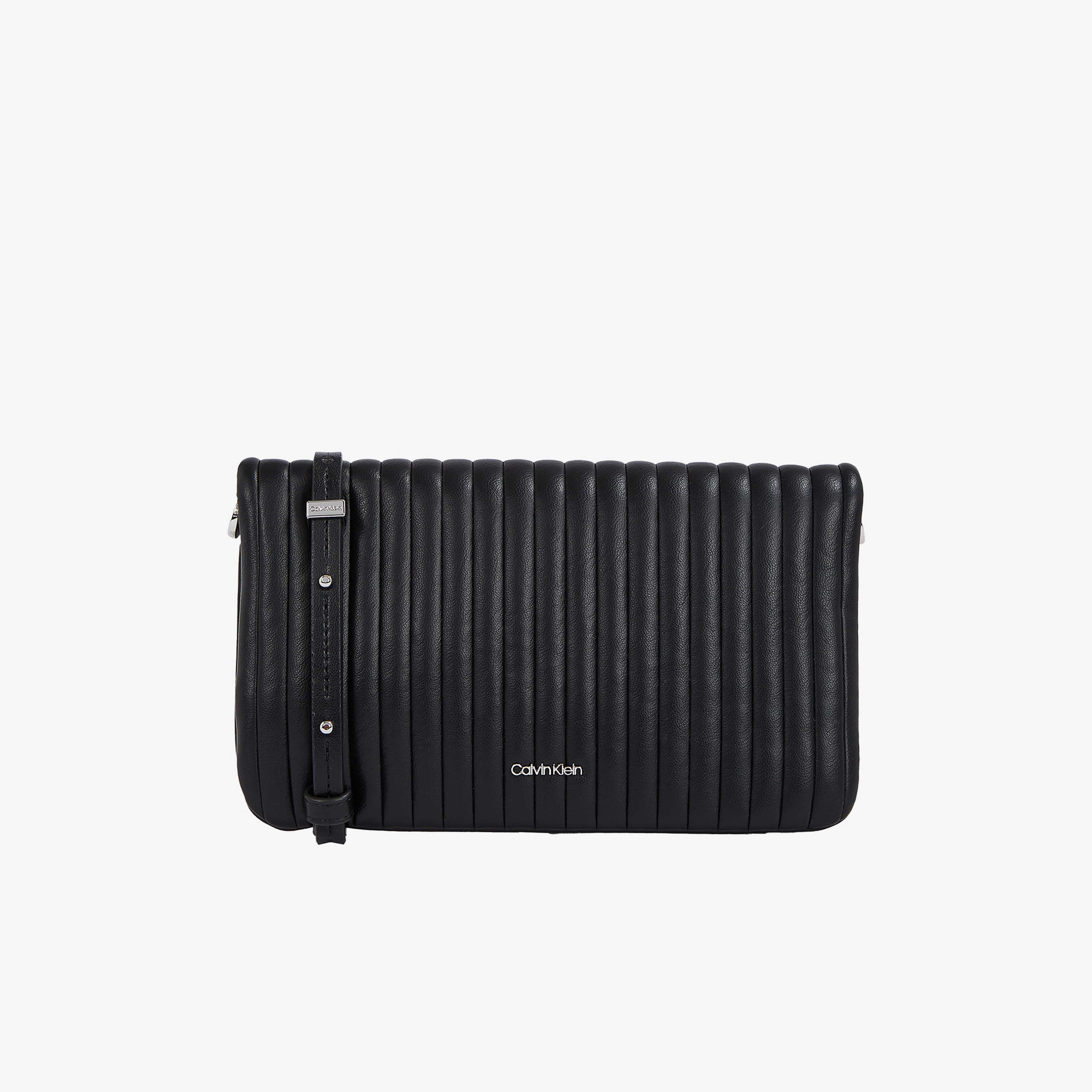 Calvin Klein Mini Line Quilt Crossbody Kadın Siyah El Çantası