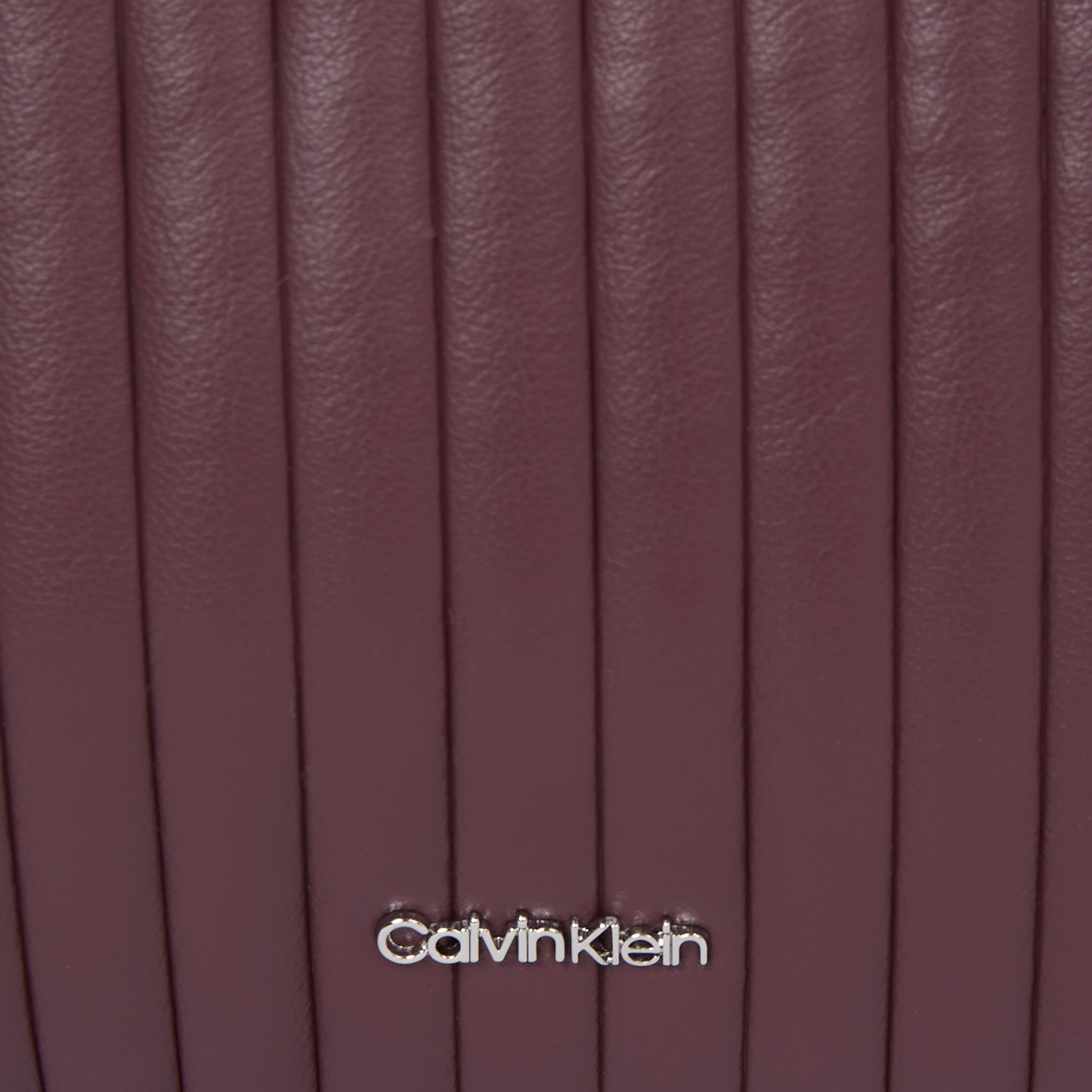 Calvin Klein Mini Line Quilt Crossbody Kadın Mor El Çantası