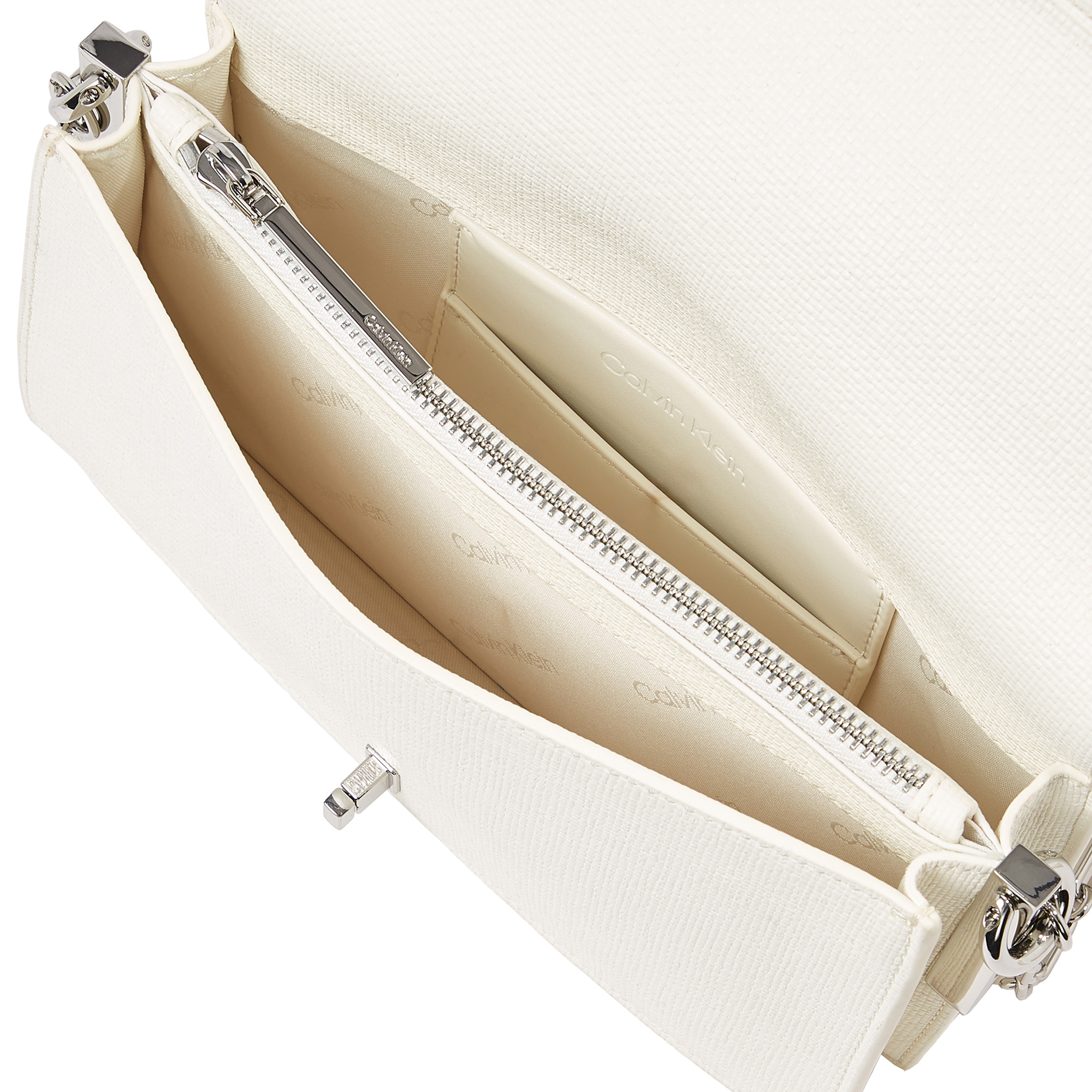 Calvin Klein Mini Chain Tex Kadın Bej El Çantası