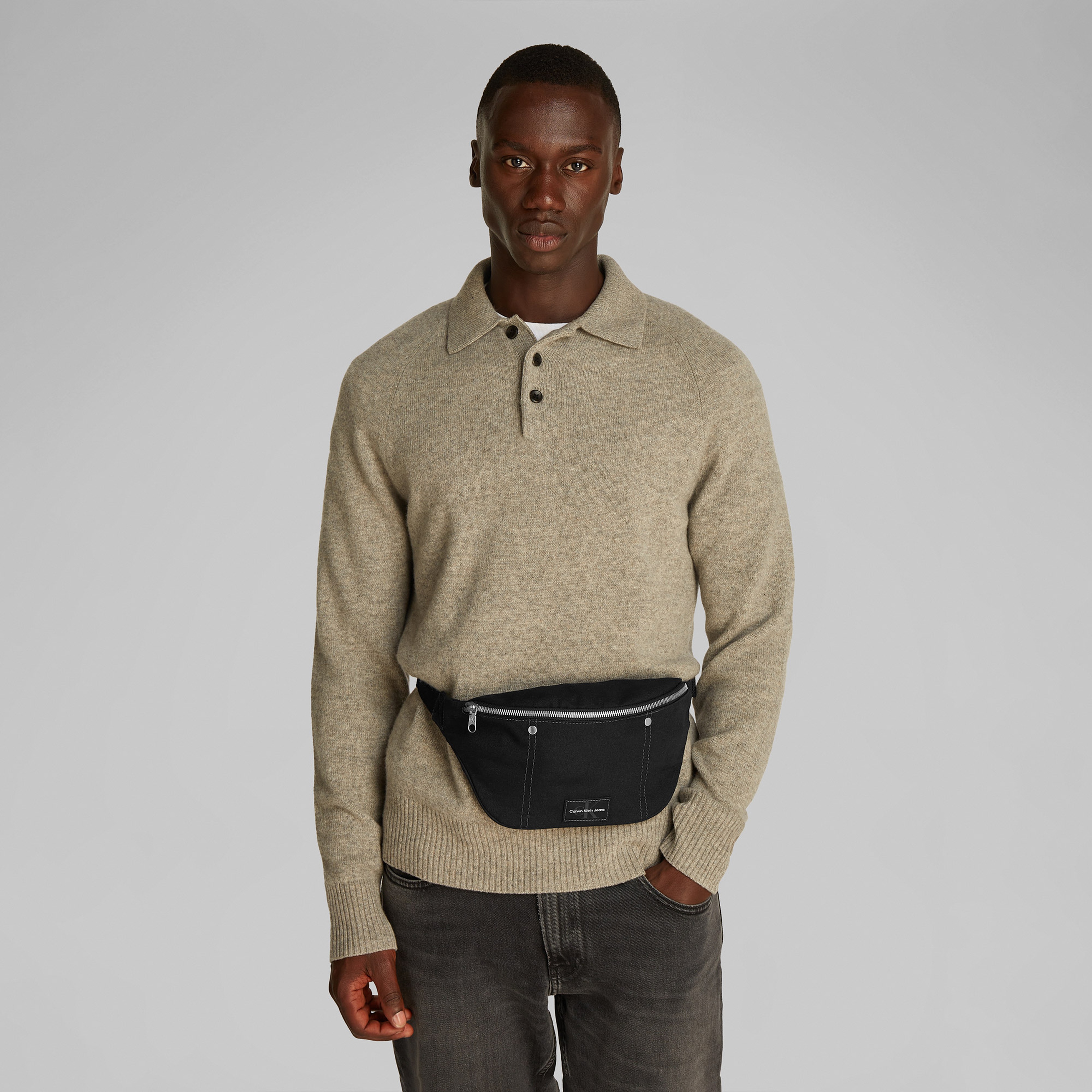 Calvin Klein Workwear Waist 38 Erkek Siyah Bel Çantası