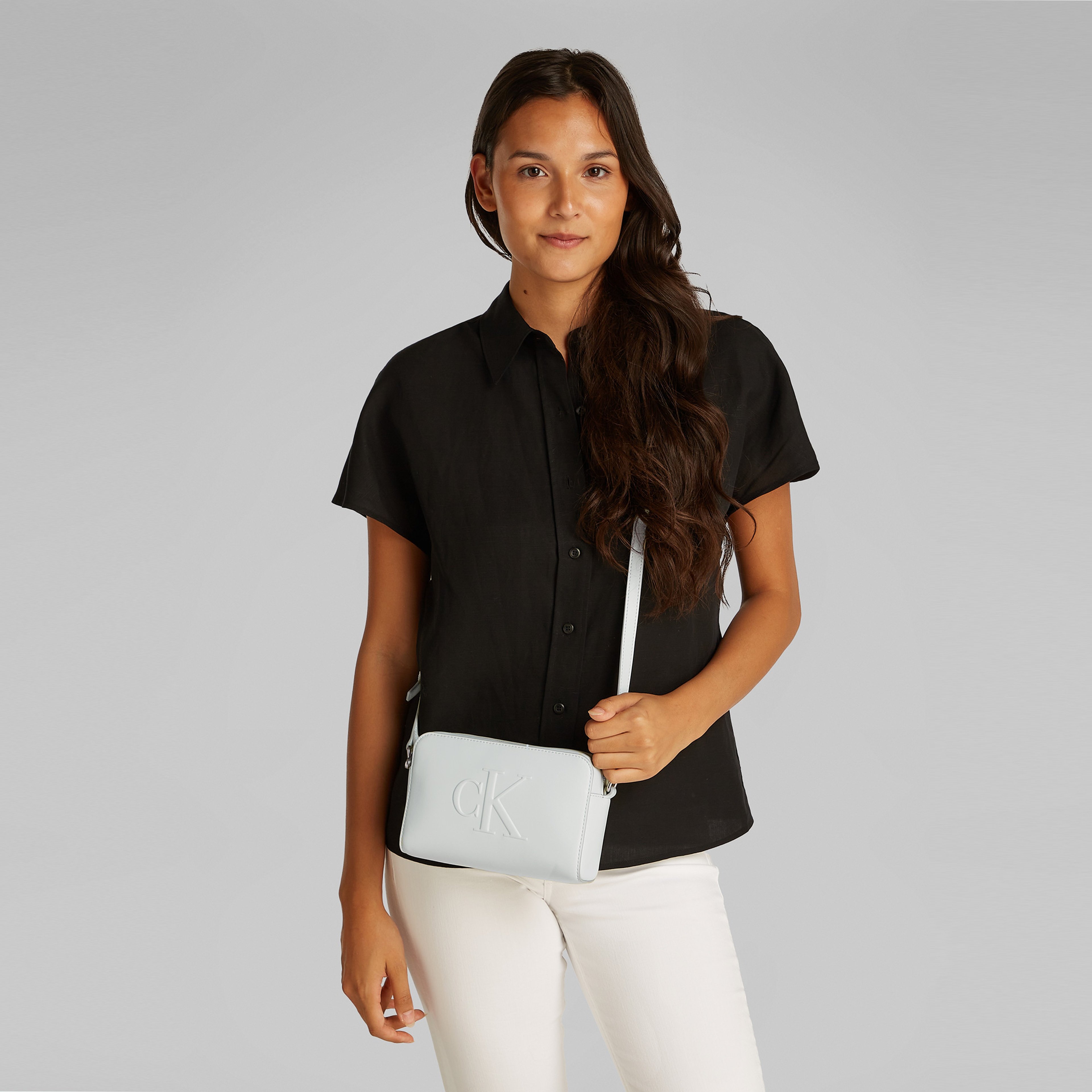 Calvin Klein Camera 20 Kadın Gri El Çantası