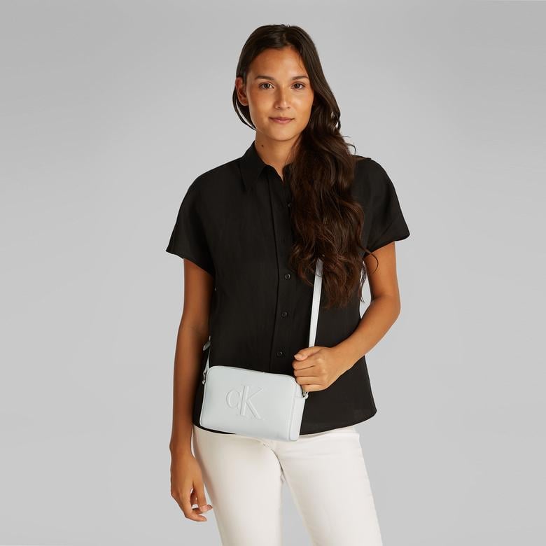 Calvin Klein Camera 20 Kadın Gri El Çantası