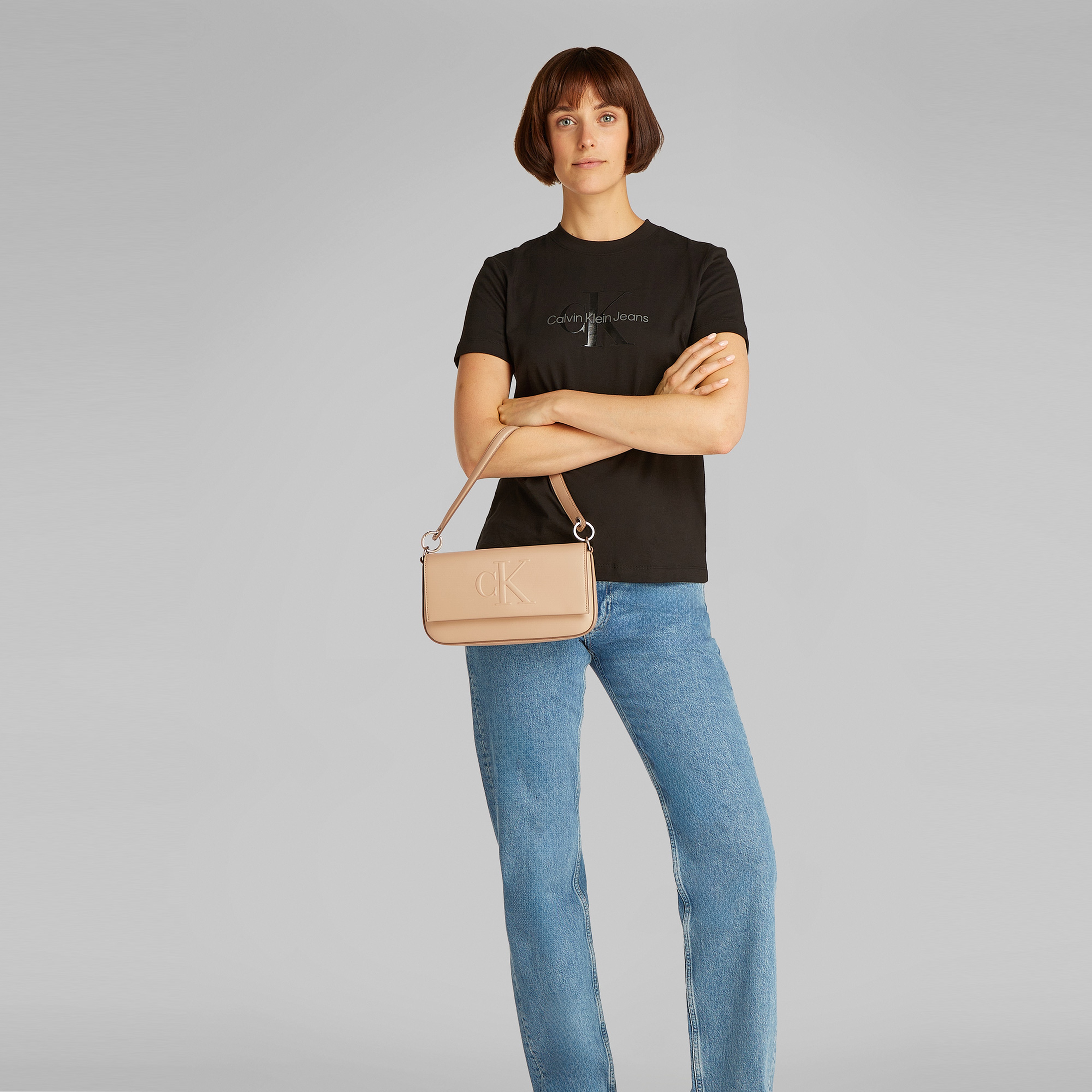 Calvin Klein Kadın Bej El Çantası