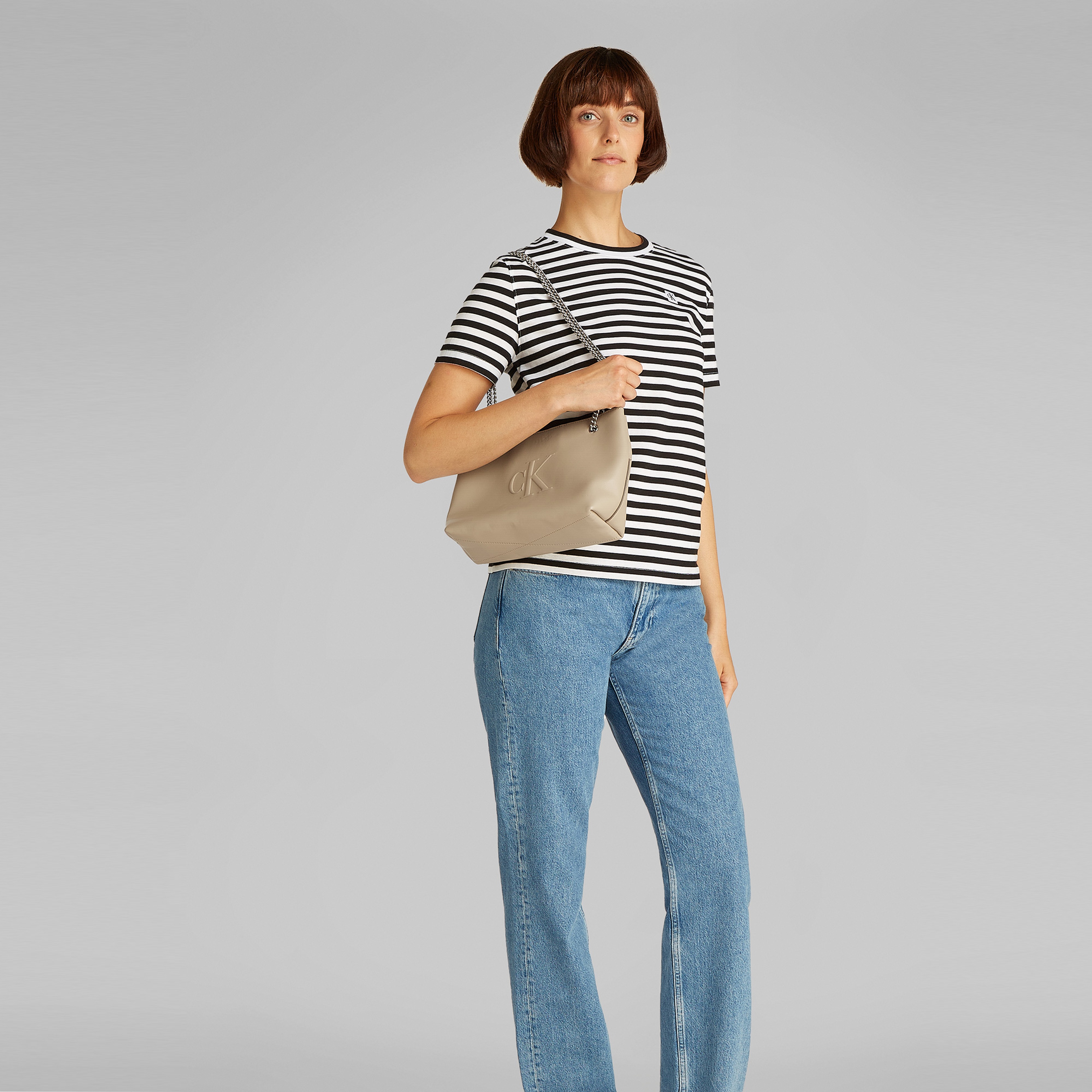 Calvin Klein Kadın Bej El Çantası