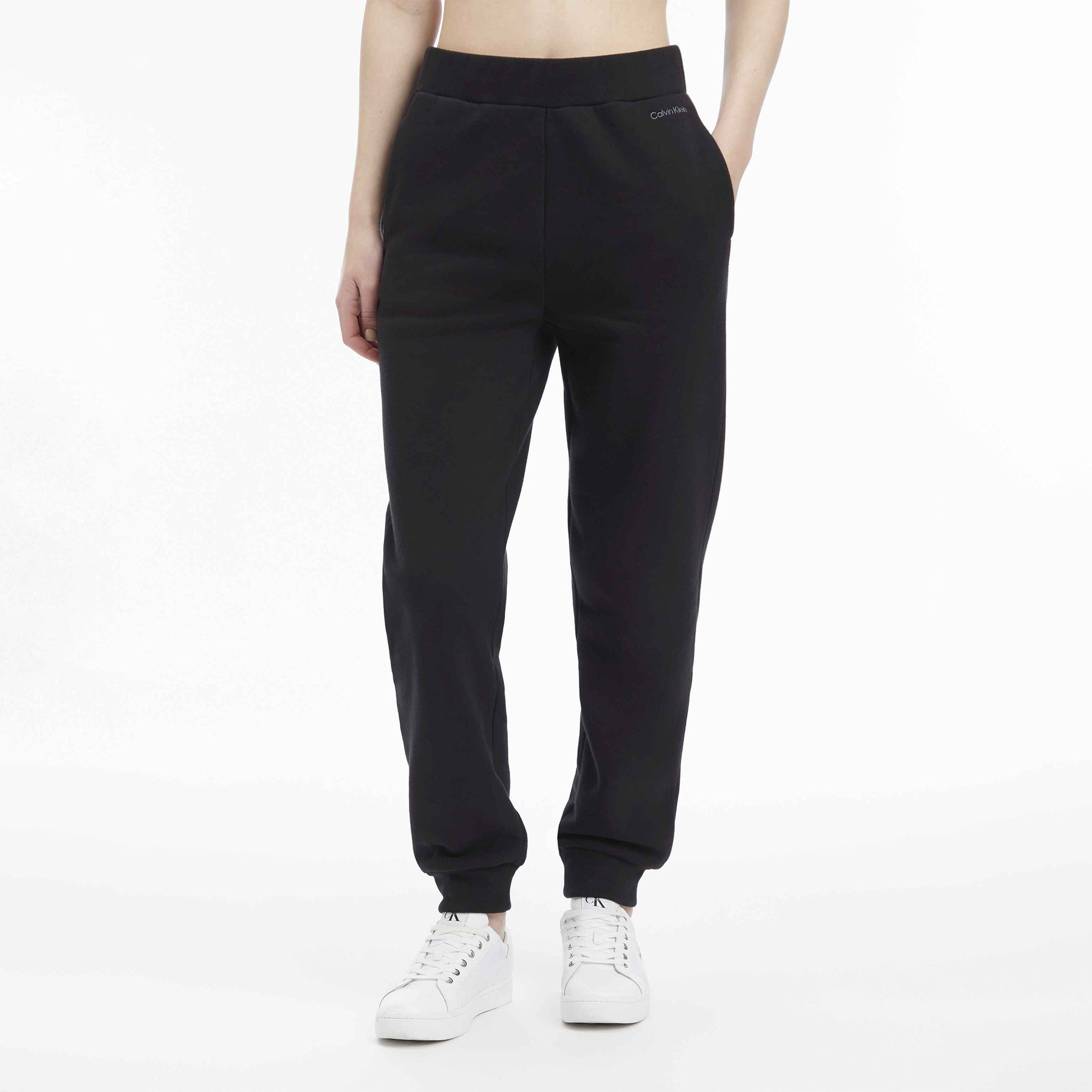 Calvin Klein Nano Logo Jogger Kadın Siyah Eşofman Altı