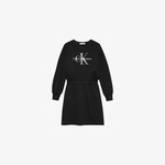 Calvin Klein Glitter Monologo Çocuk Siyah Elbise