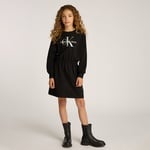 Calvin Klein Glitter Monologo Çocuk Siyah Elbise