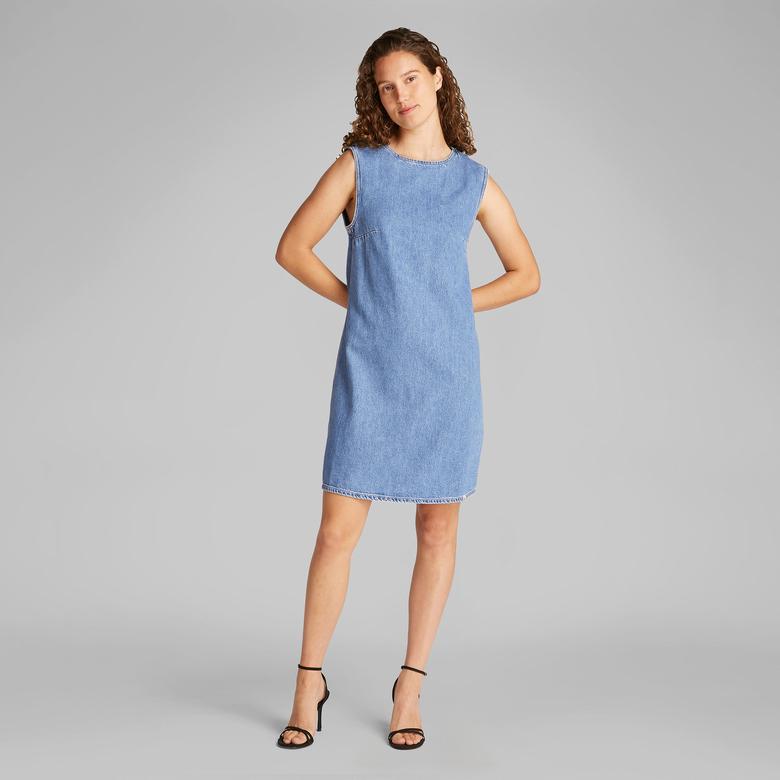 Calvin Klein Kadın Lacivert Elbise