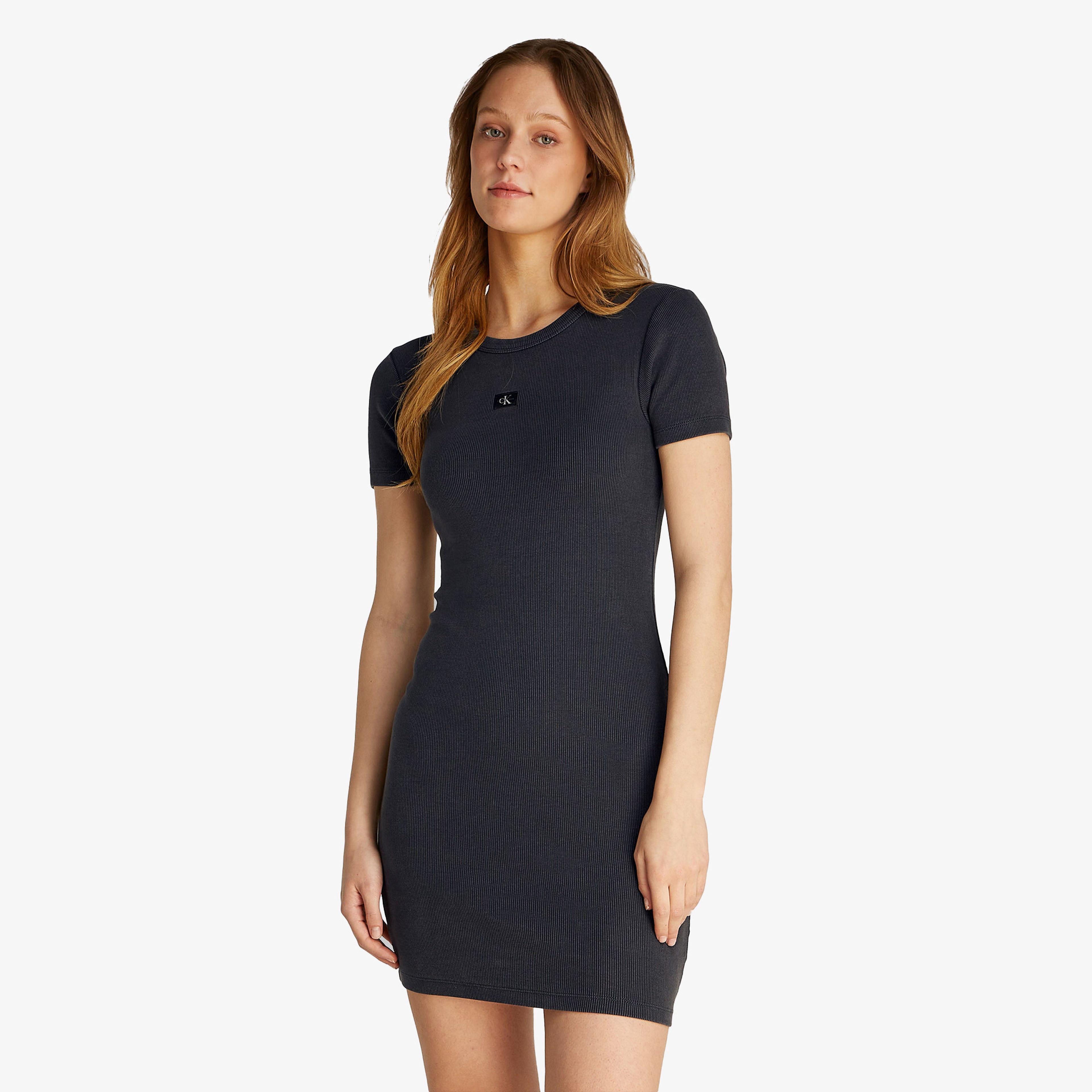 Calvin Klein Kadın Gri Elbise