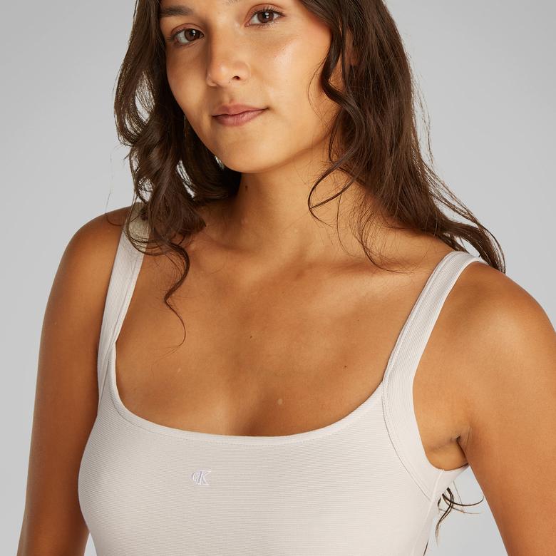 Calvin Klein Kadın Bej Elbise