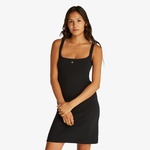 Calvin Klein Soft Flare Kadın Siyah Elbise