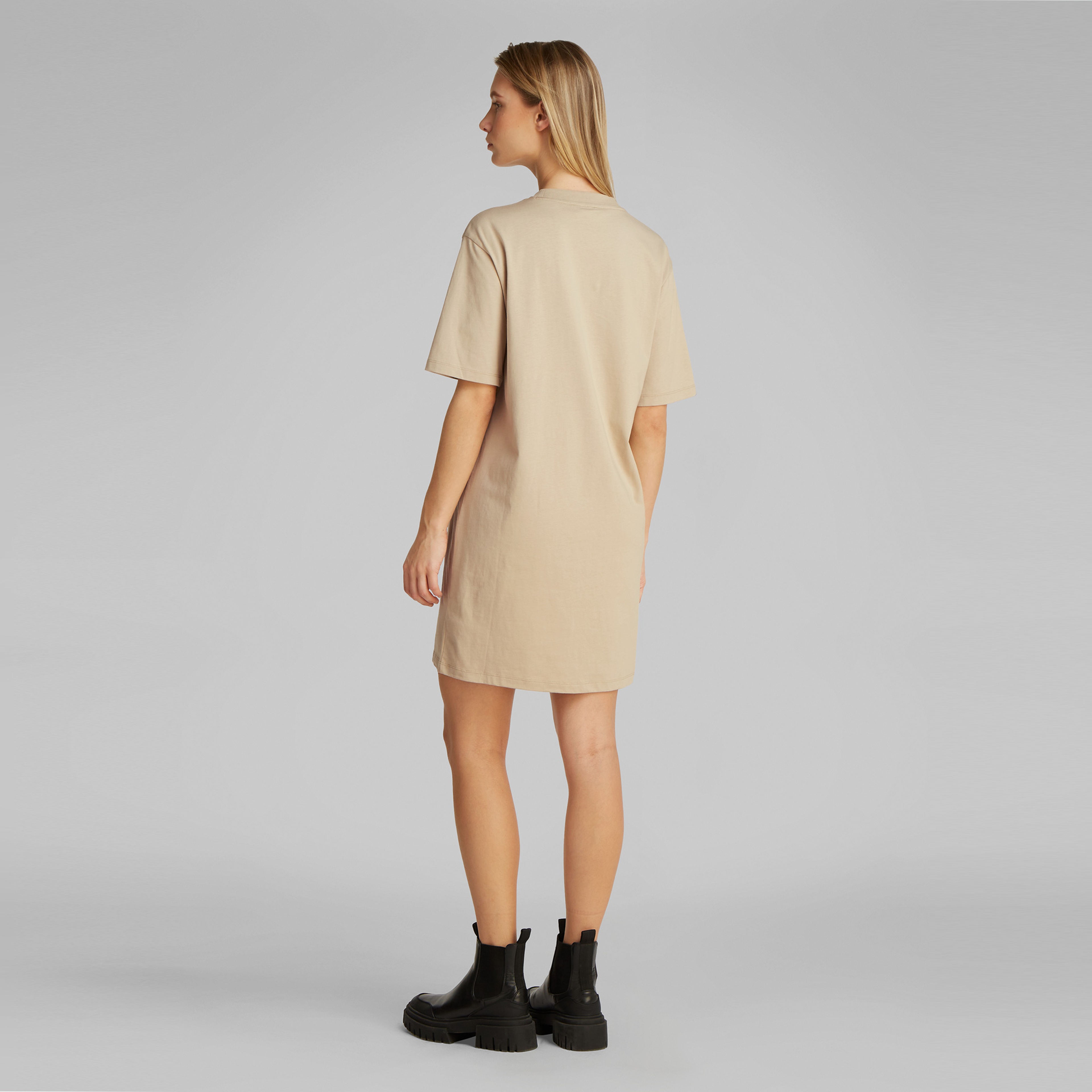 Calvin Klein Placed İnst Kadın Gri Elbise