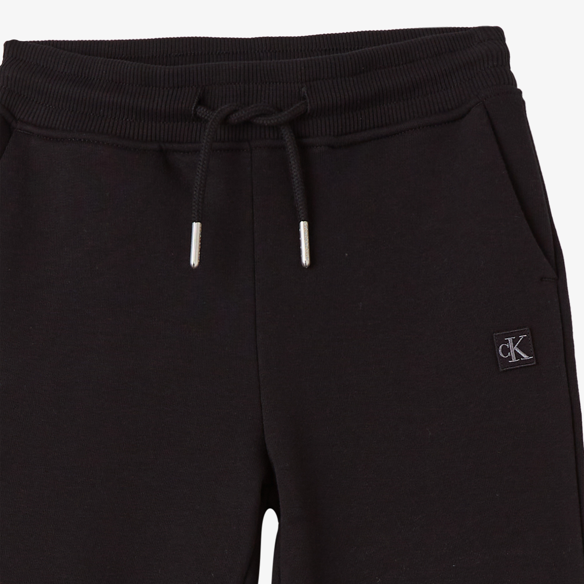 Calvin Klein Monogram Mini Badge Çocuk Siyah Eşofman Altı