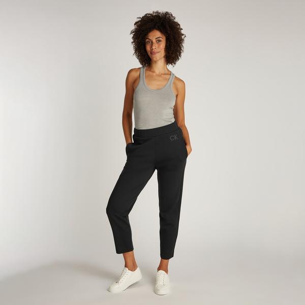 Calvin Klein Satin Tailored Sweat Kadın Siyah Eşofman Altı