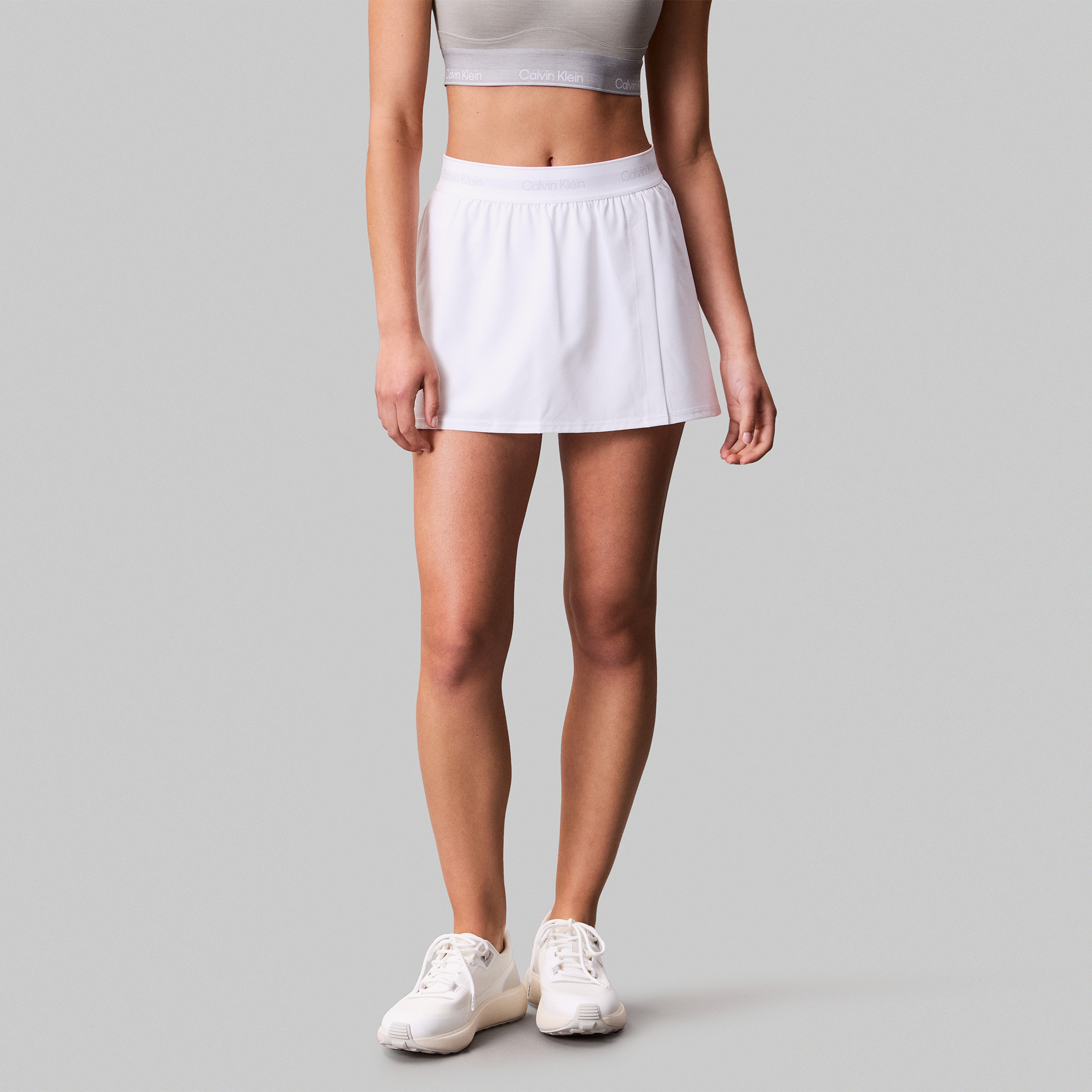 Calvin Klein Woven Kadın Beyaz Etek