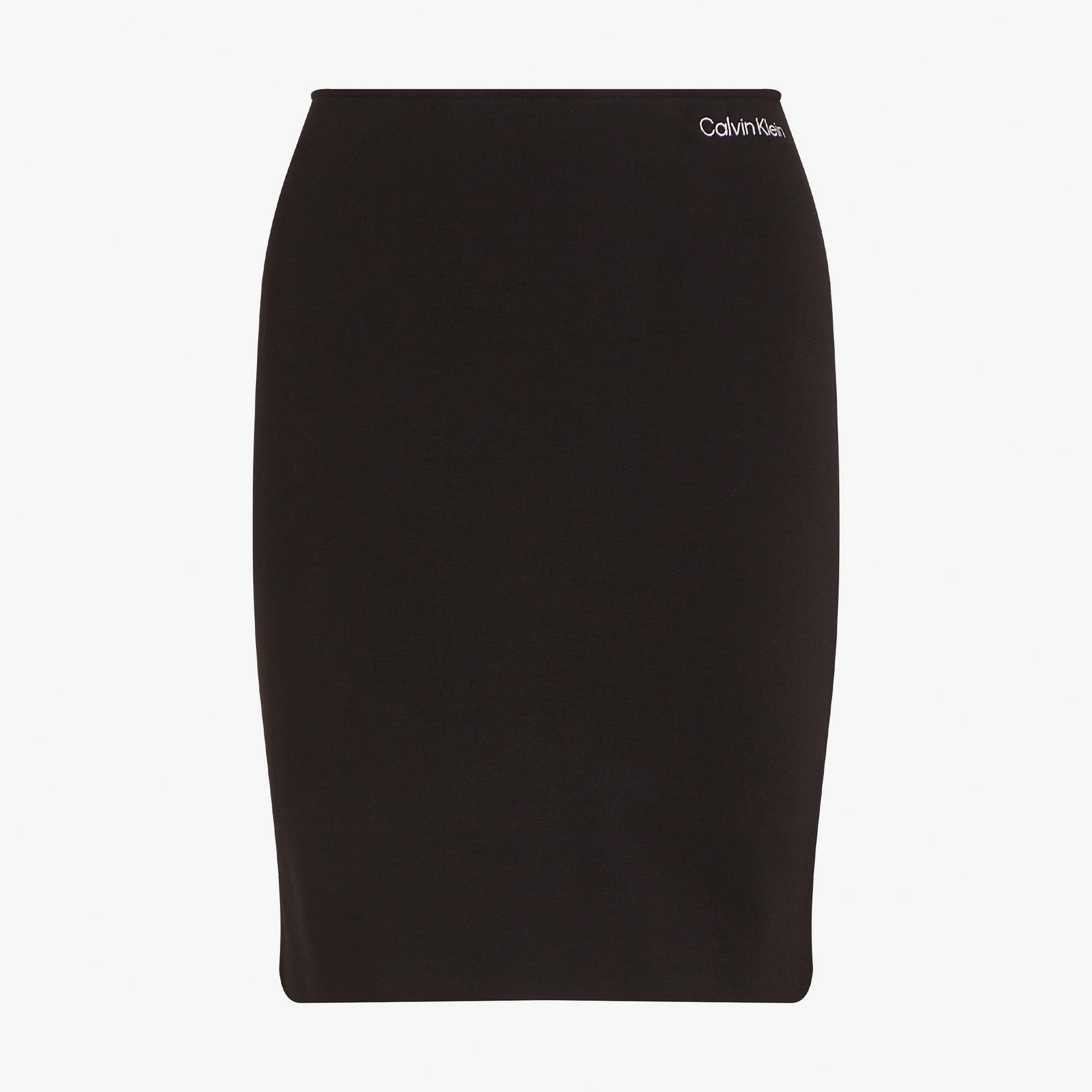 Calvin Klein Milano Logo Elastic Kadın Siyah Etek