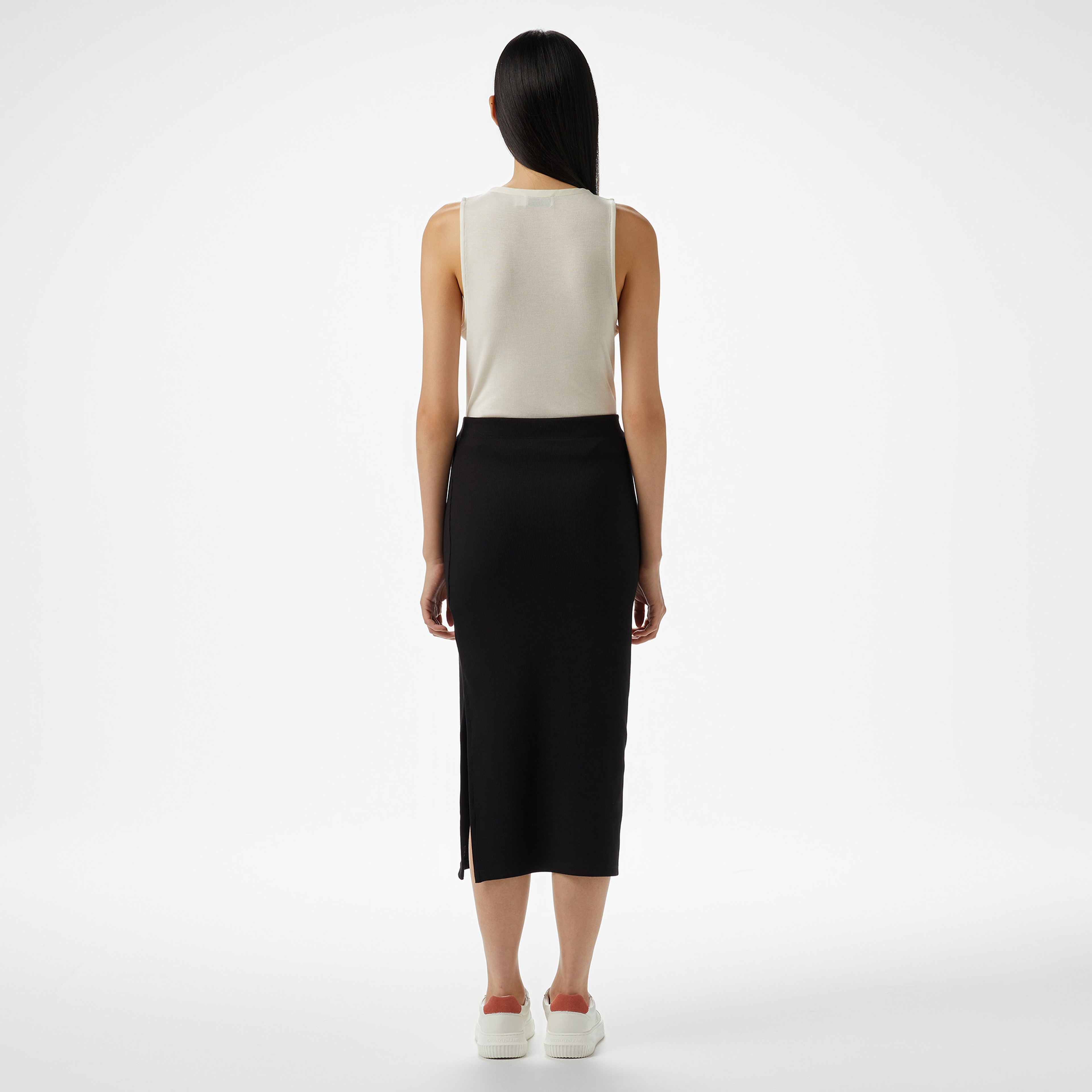 Calvin Klein Kadın Siyah Etek