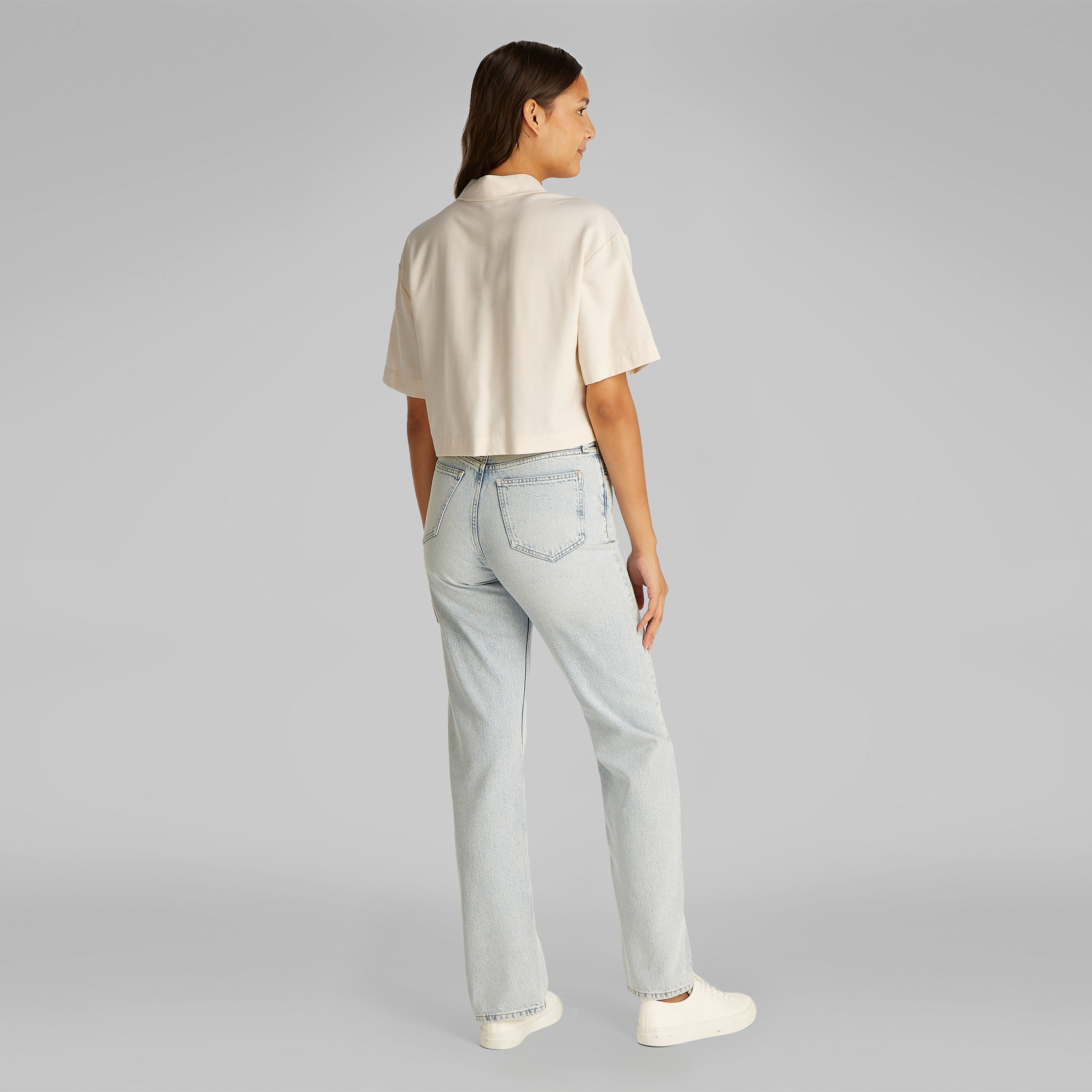 Calvin Klein Kadın Bej Gömlek