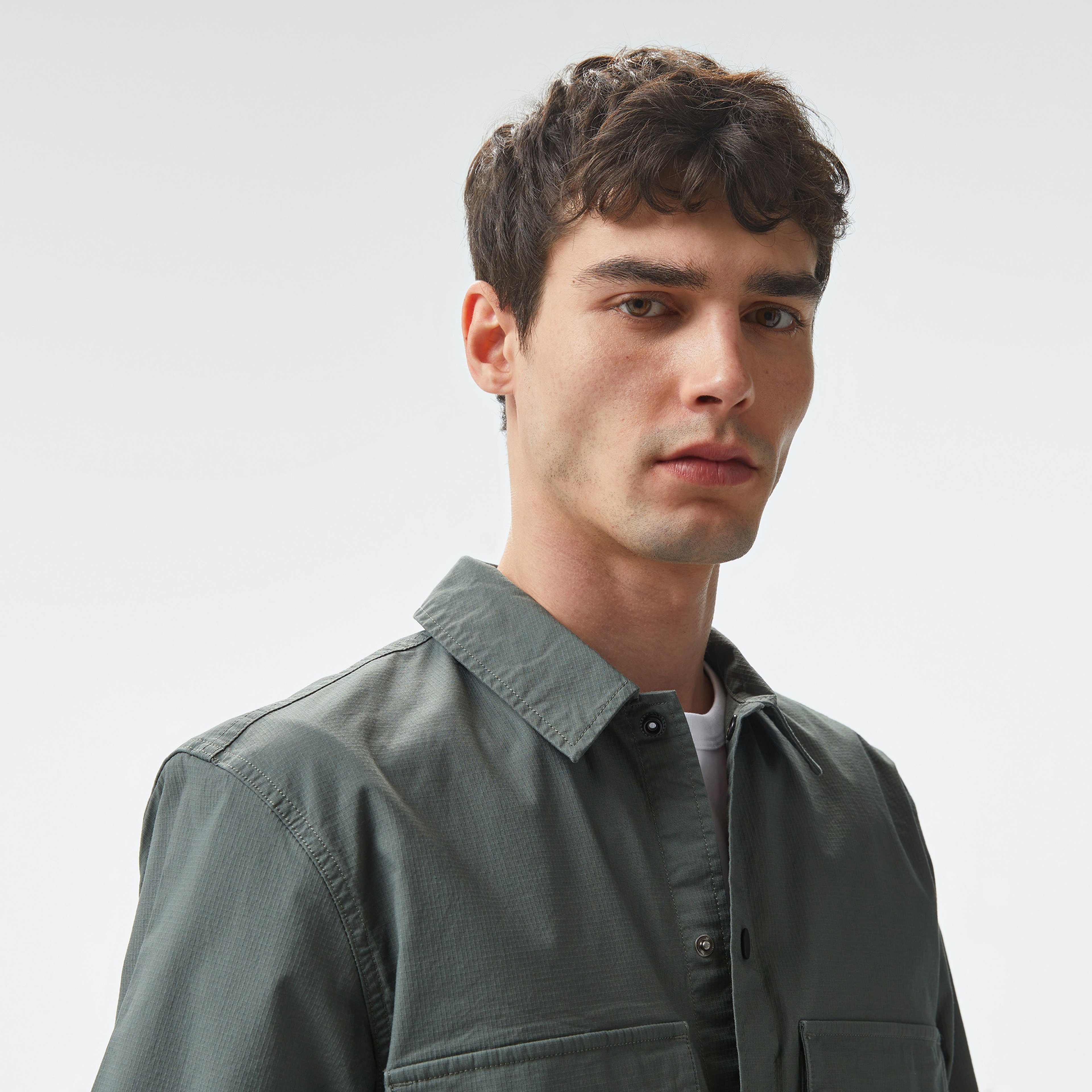 Calvin Klein Jeans Erkek Gri Gömlek