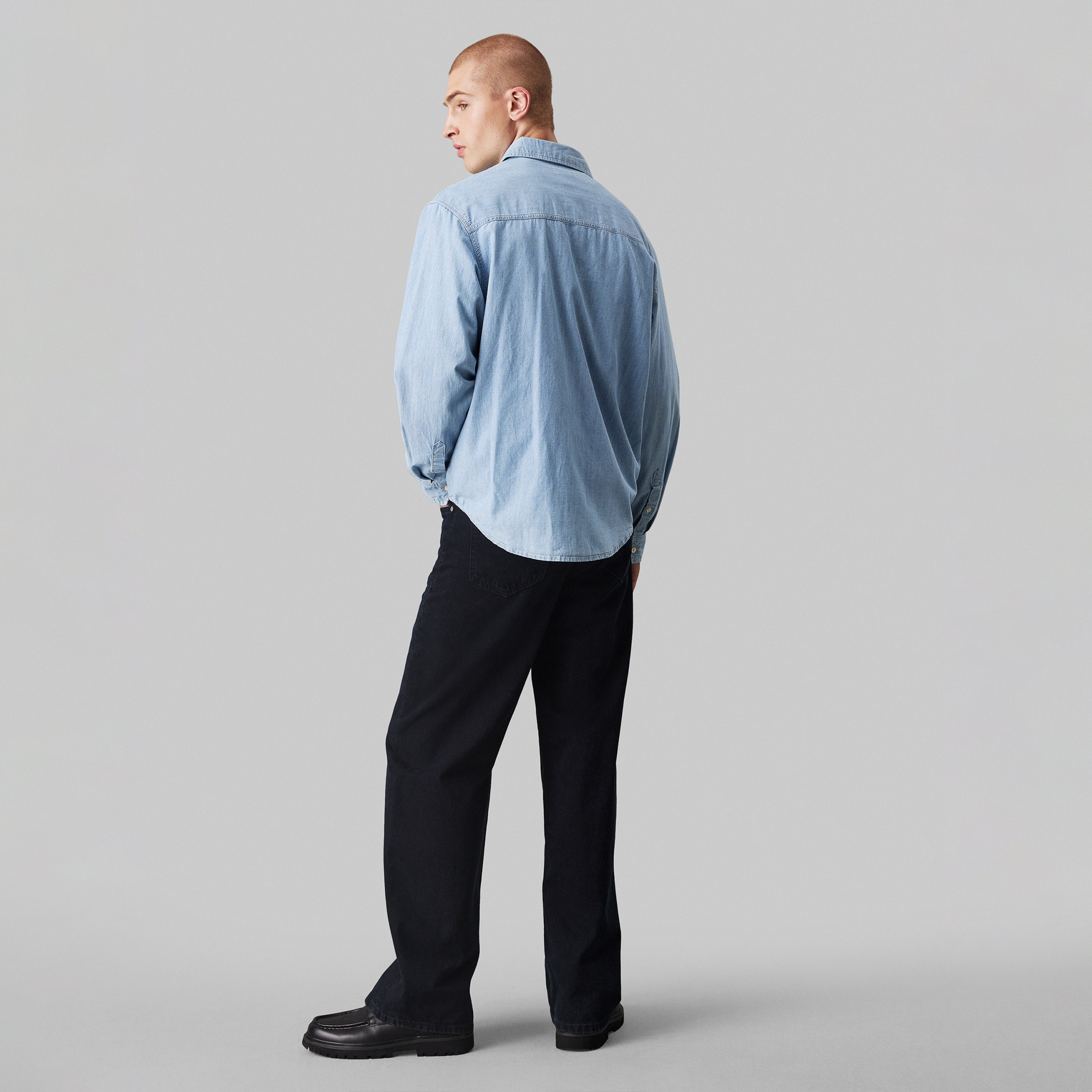 Calvin Klein Easy Chambray Erkek Mavi Gömlek