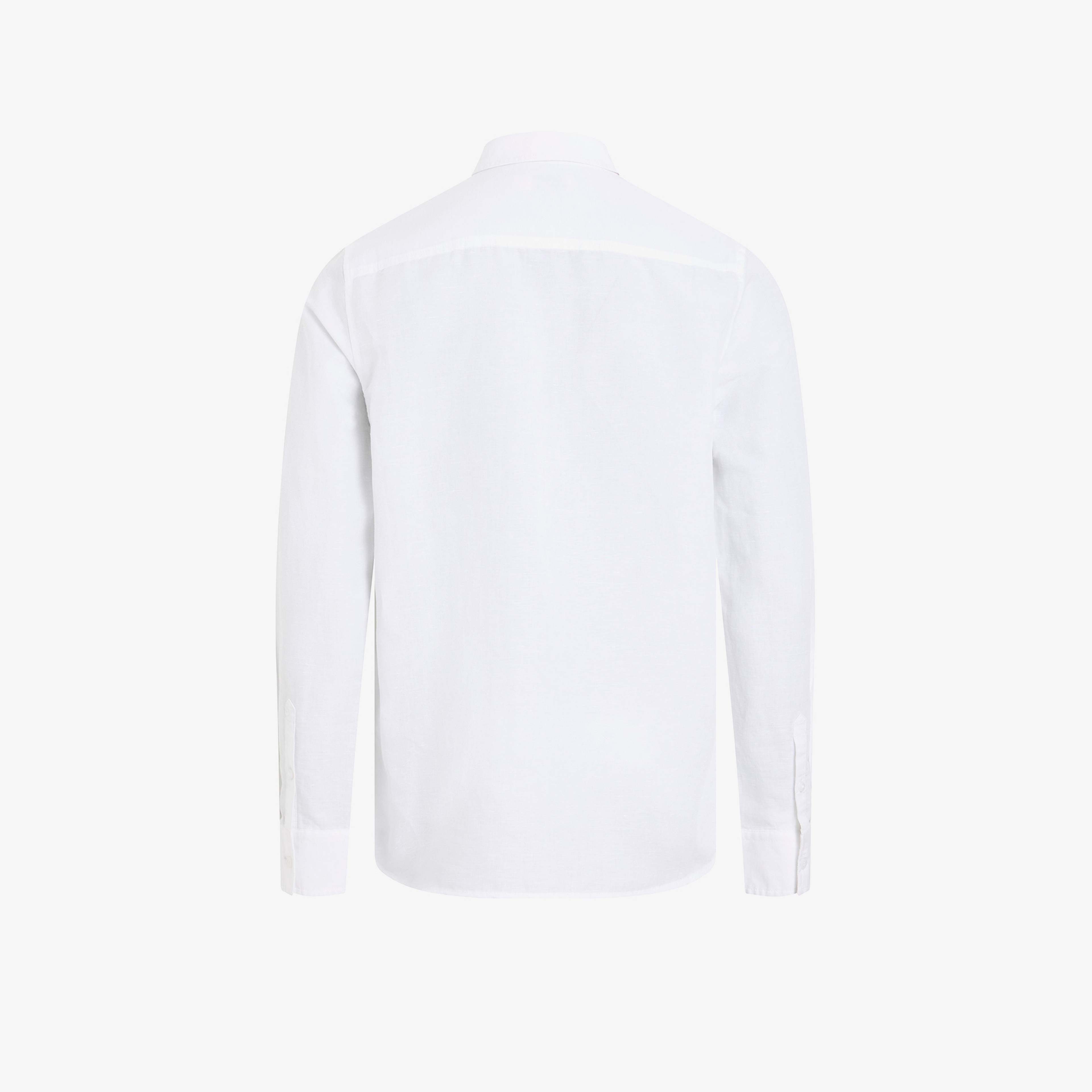 Calvin Klein Linen Cotton Erkek Beyaz Gömlek