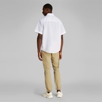 Calvin Klein Linen Cotton Erkek Beyaz Gömlek