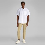 Calvin Klein Linen Cotton Erkek Beyaz Gömlek