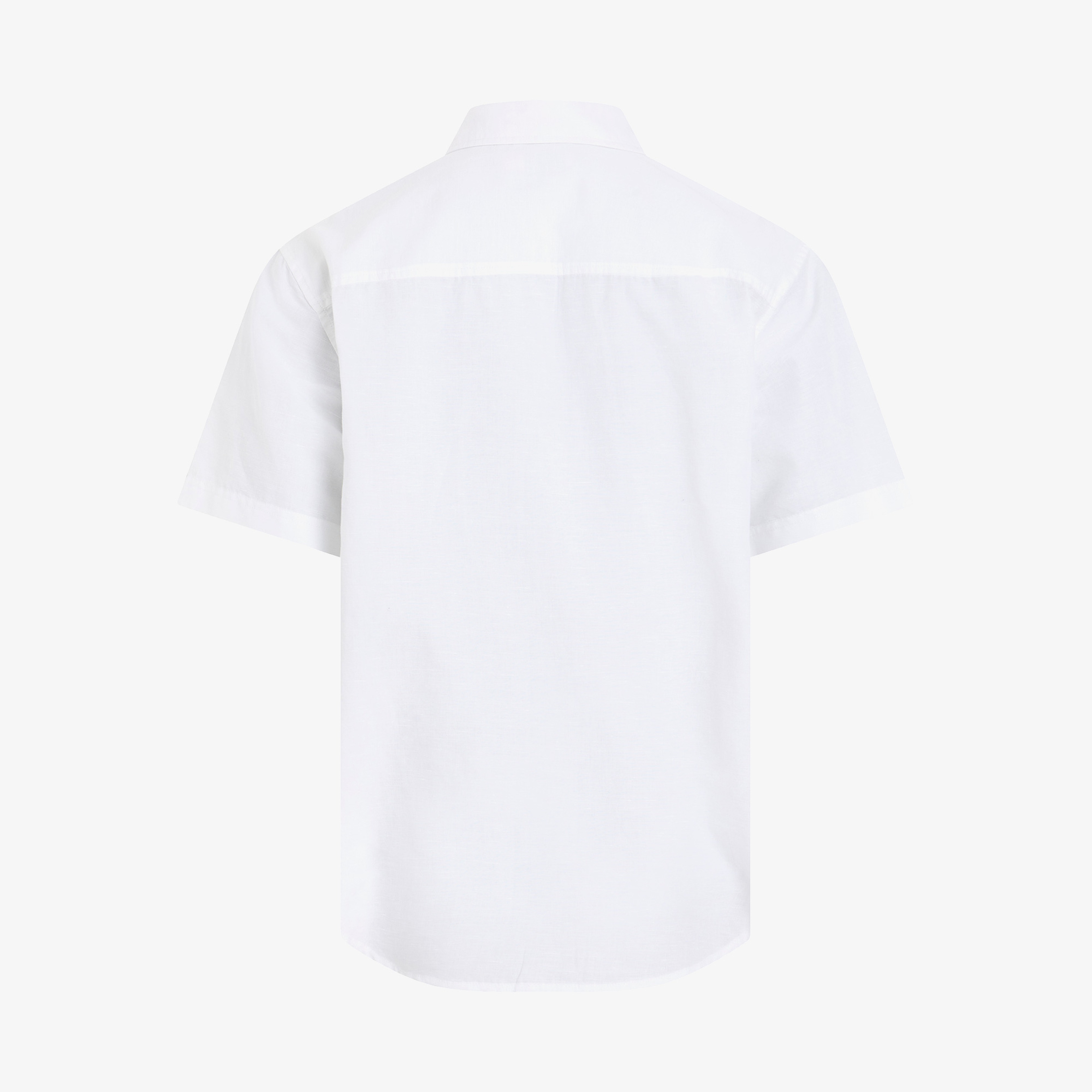 Calvin Klein Linen Cotton Erkek Beyaz Gömlek