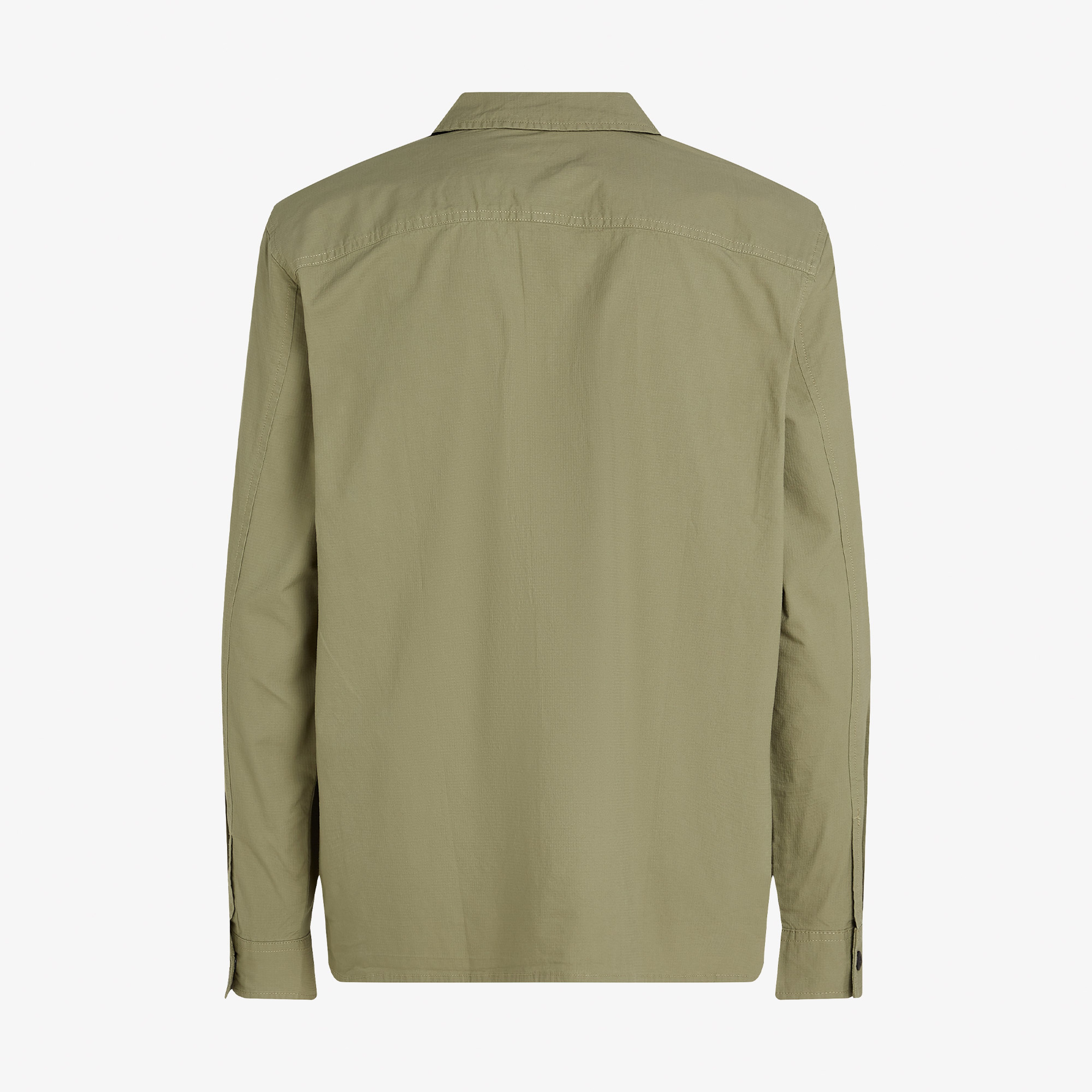 Calvin Klein Cargo Cotton Ripstop Overshirt Erkek Yeşil Gömlek