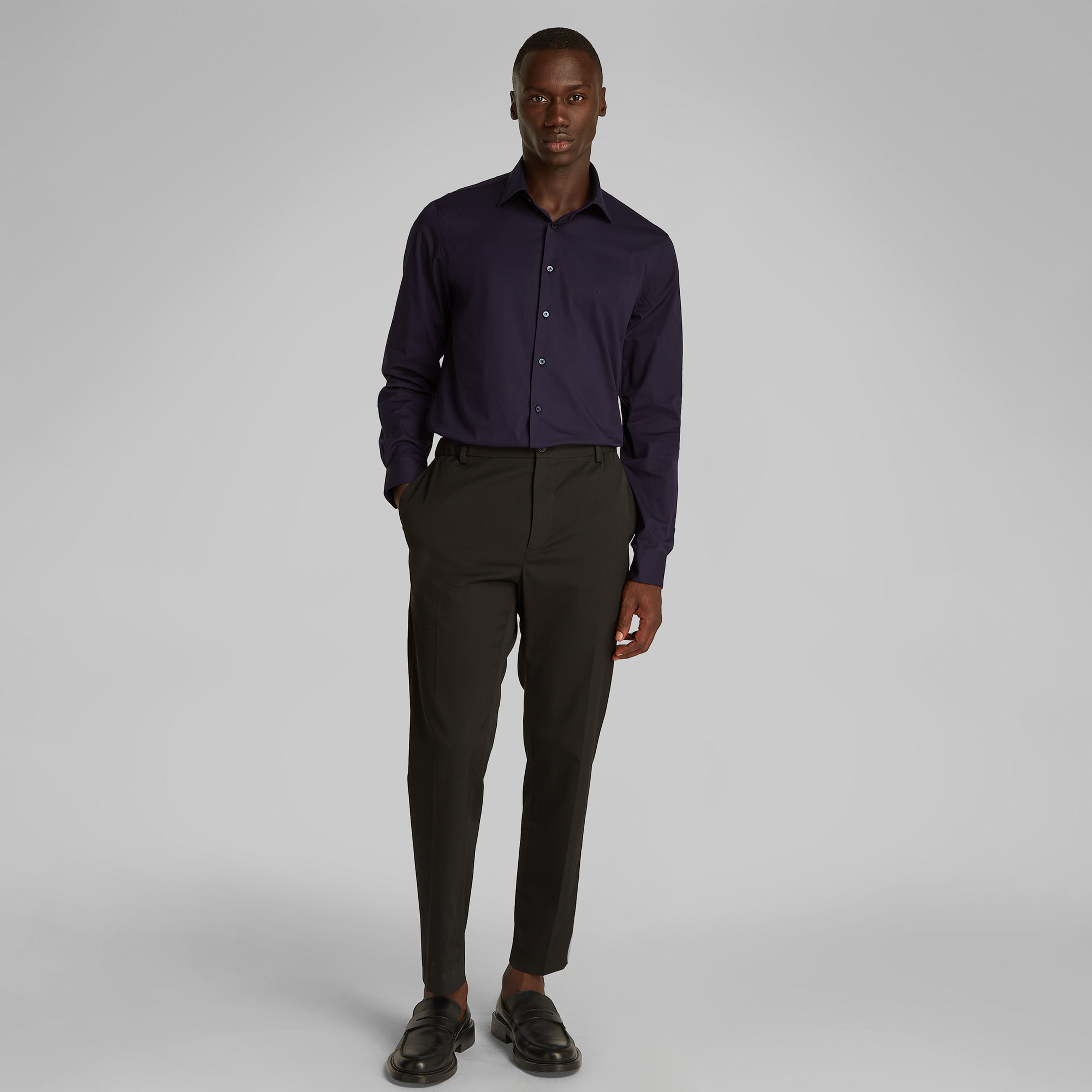 Calvin Klein Regular Erkek Lacivert Gömlek