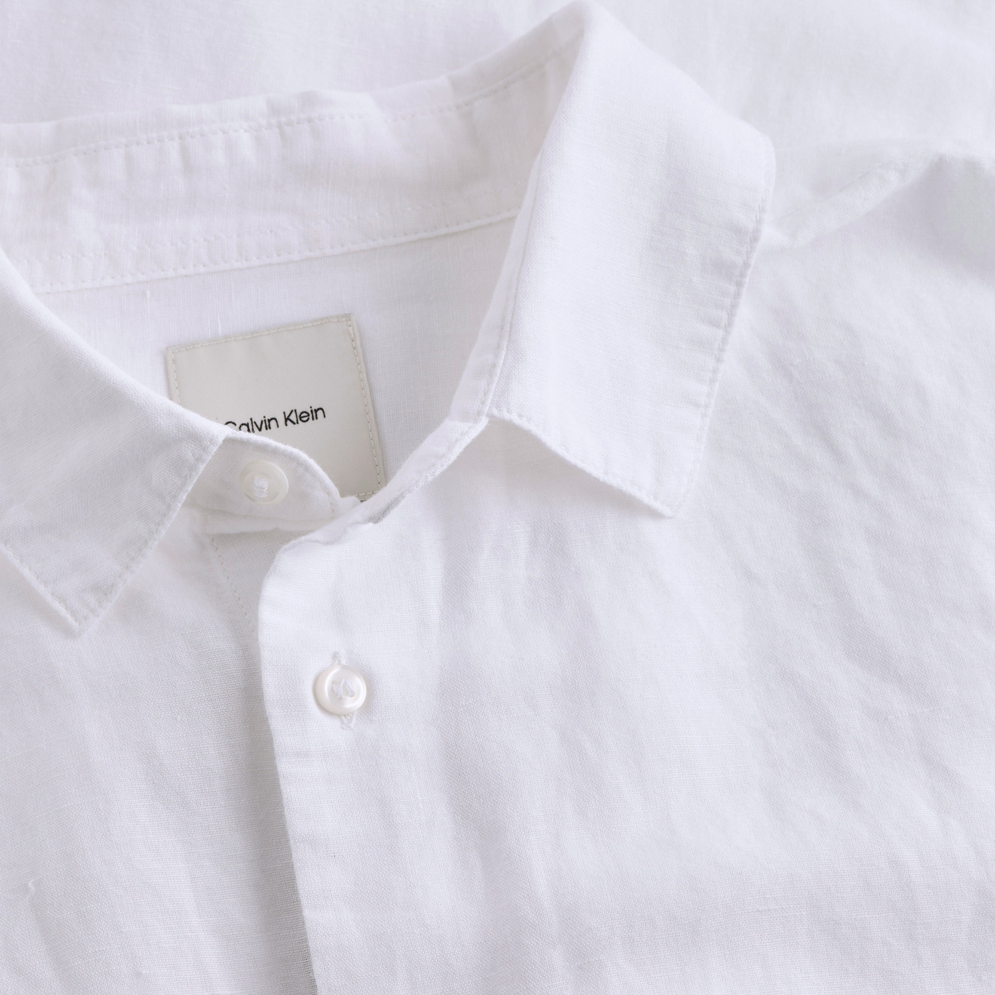 Calvin Klein Cotton Regular Erkek Beyaz Gömlek