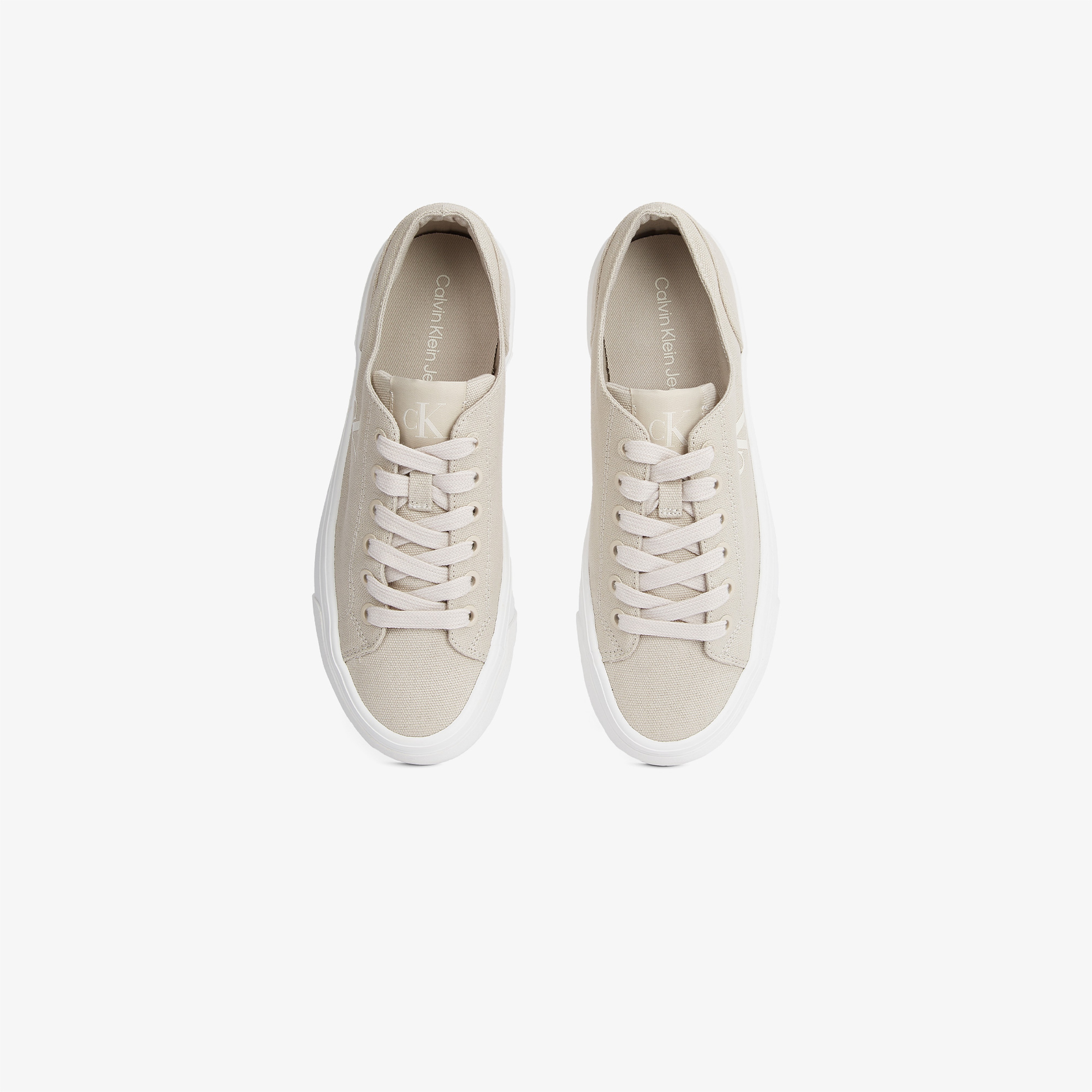 Calvin Klein Vulc Flatform Low Cv Mg Kadın Bej Sneaker