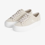 Calvin Klein Vulc Flatform Low Cv Mg Kadın Bej Sneaker