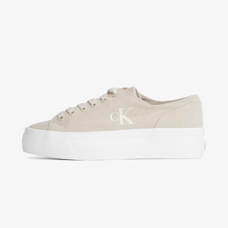 Calvin Klein Vulc Flatform Low Cv Mg Kadın Bej Sneaker