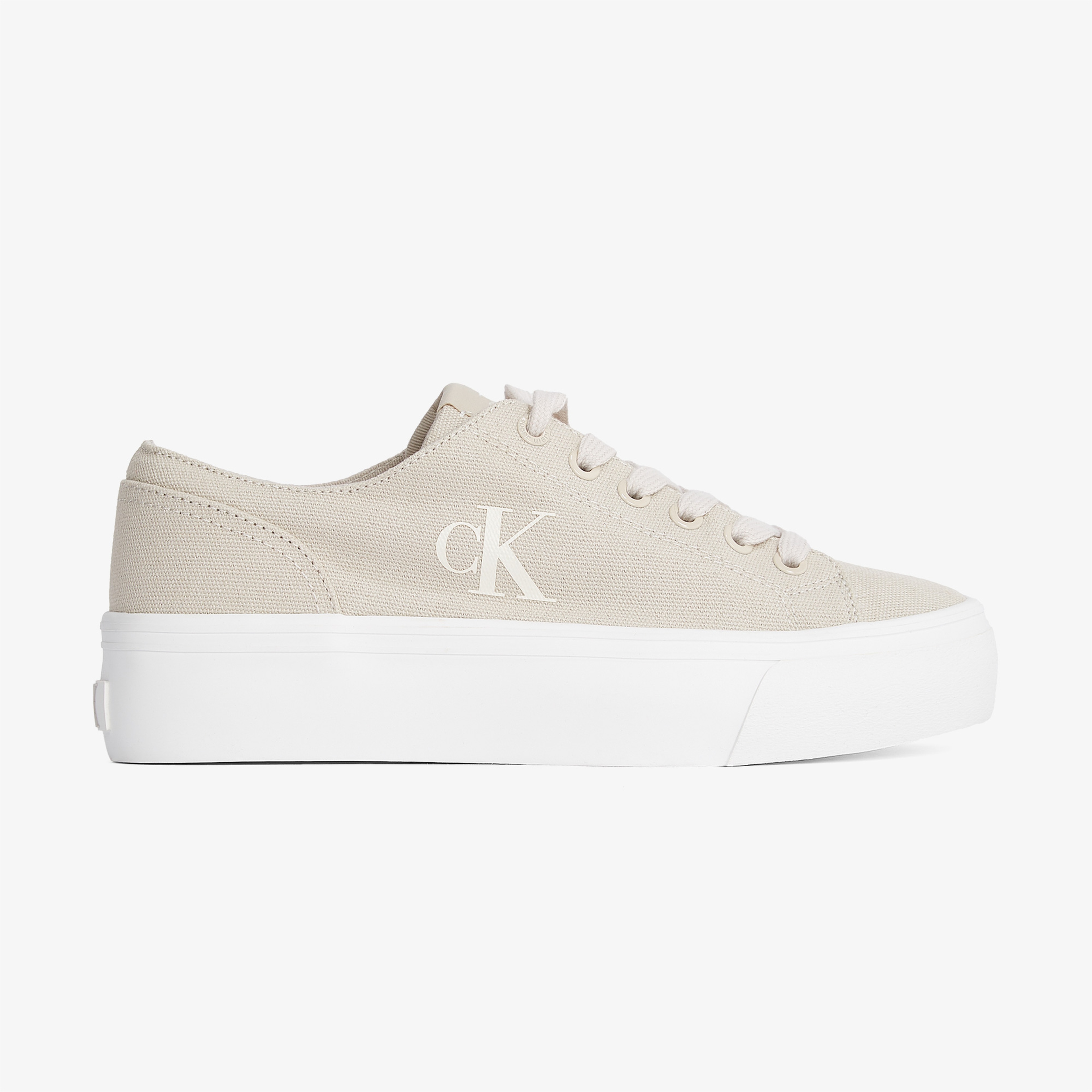 Calvin Klein Vulc Flatform Low Cv Mg Kadın Bej Sneaker