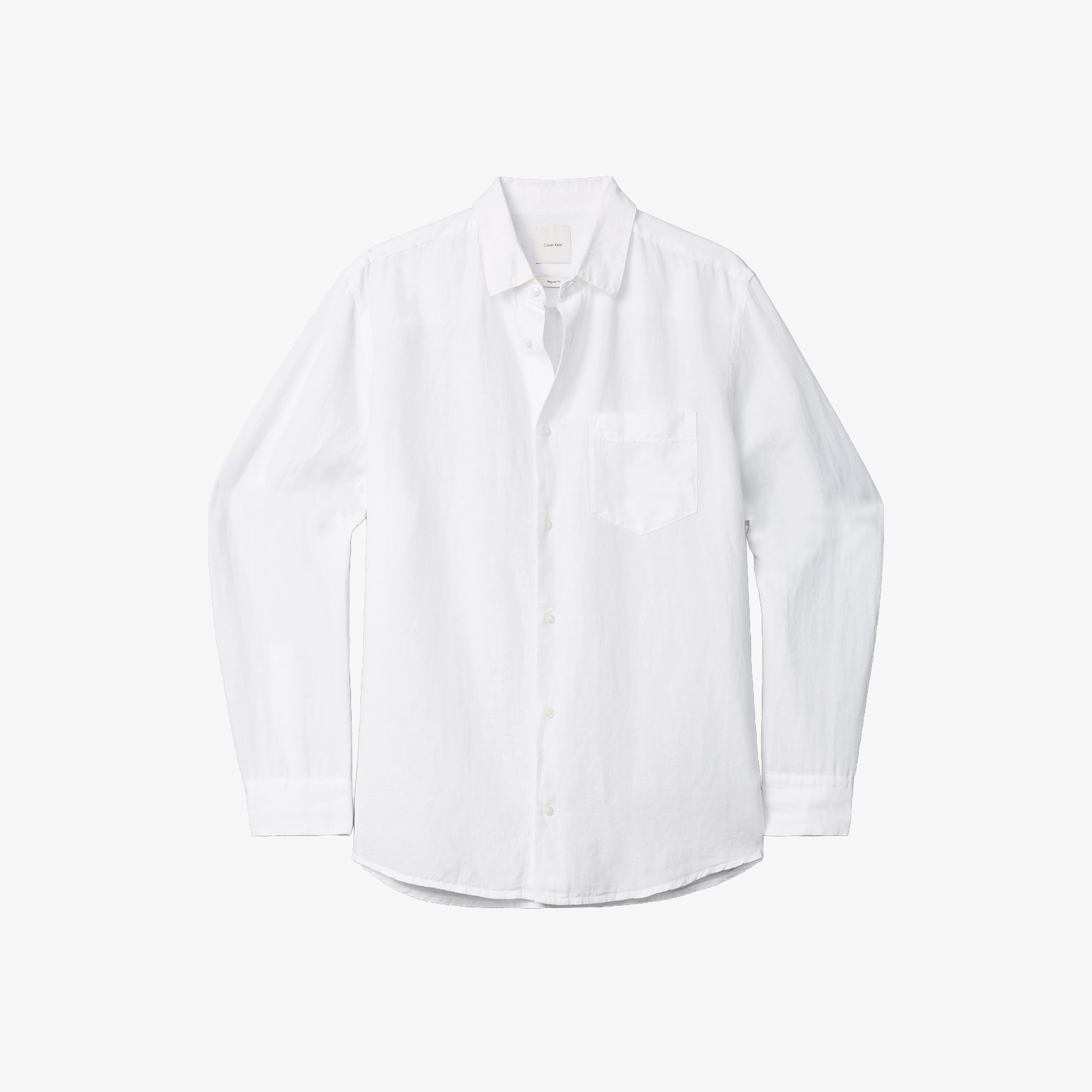 Calvin Klein Cotton Regular Erkek Beyaz Gömlek