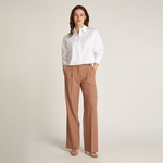 Calvin Klein Soft Cotton Modern Kadın Beyaz Gömlek