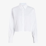 Calvin Klein Soft Cotton Modern Kadın Beyaz Gömlek