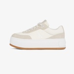Calvin Klein Bold Flatf Low Lace Tumb Kadın Krem Sneaker