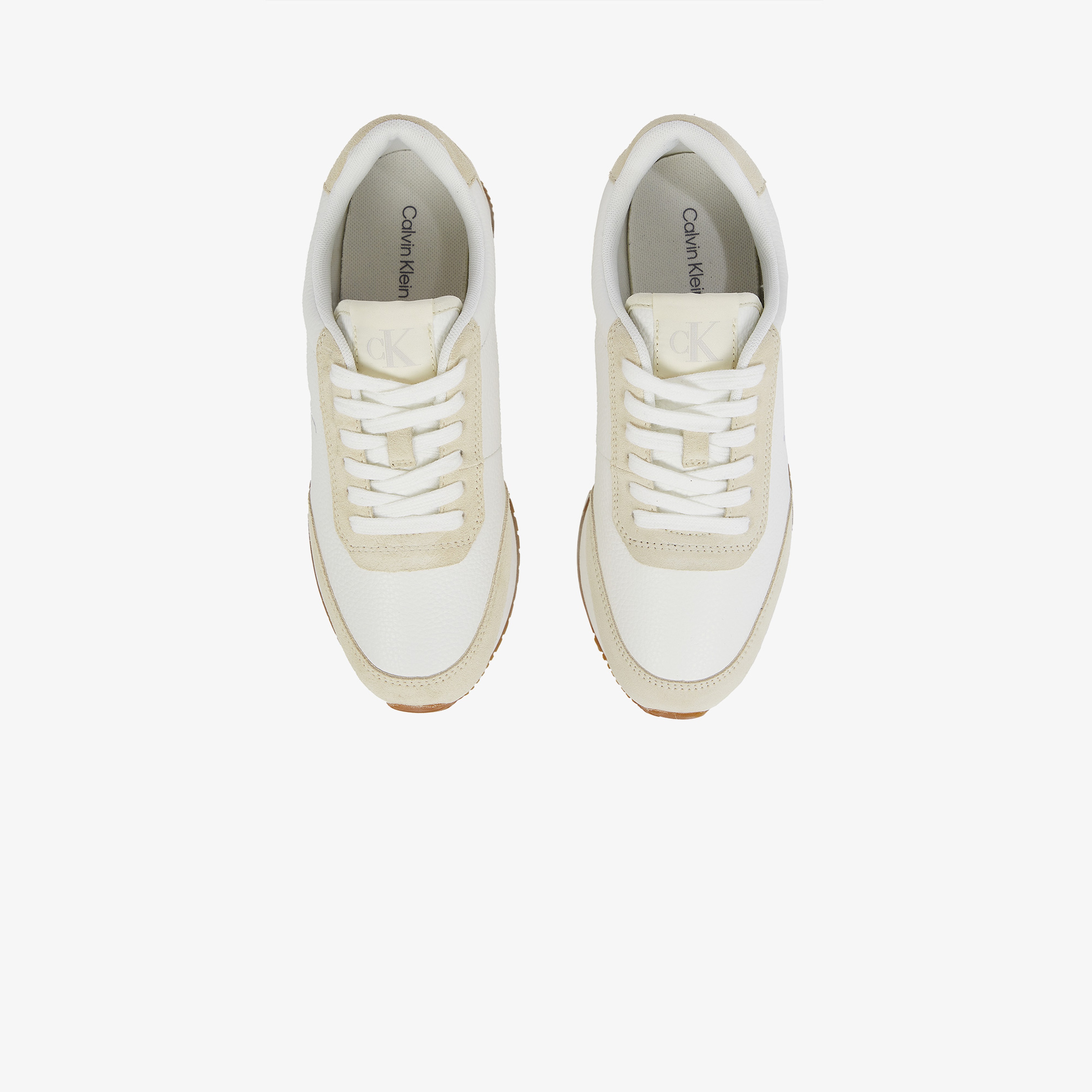 Calvin Klein Runner Laceup Low Kadın Beyaz Sneaker
