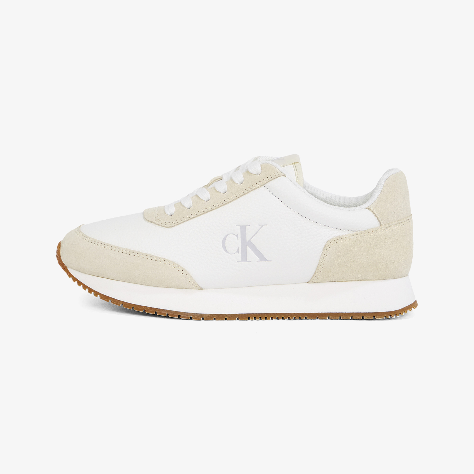 Calvin Klein Runner Laceup Low Kadın Beyaz Sneaker
