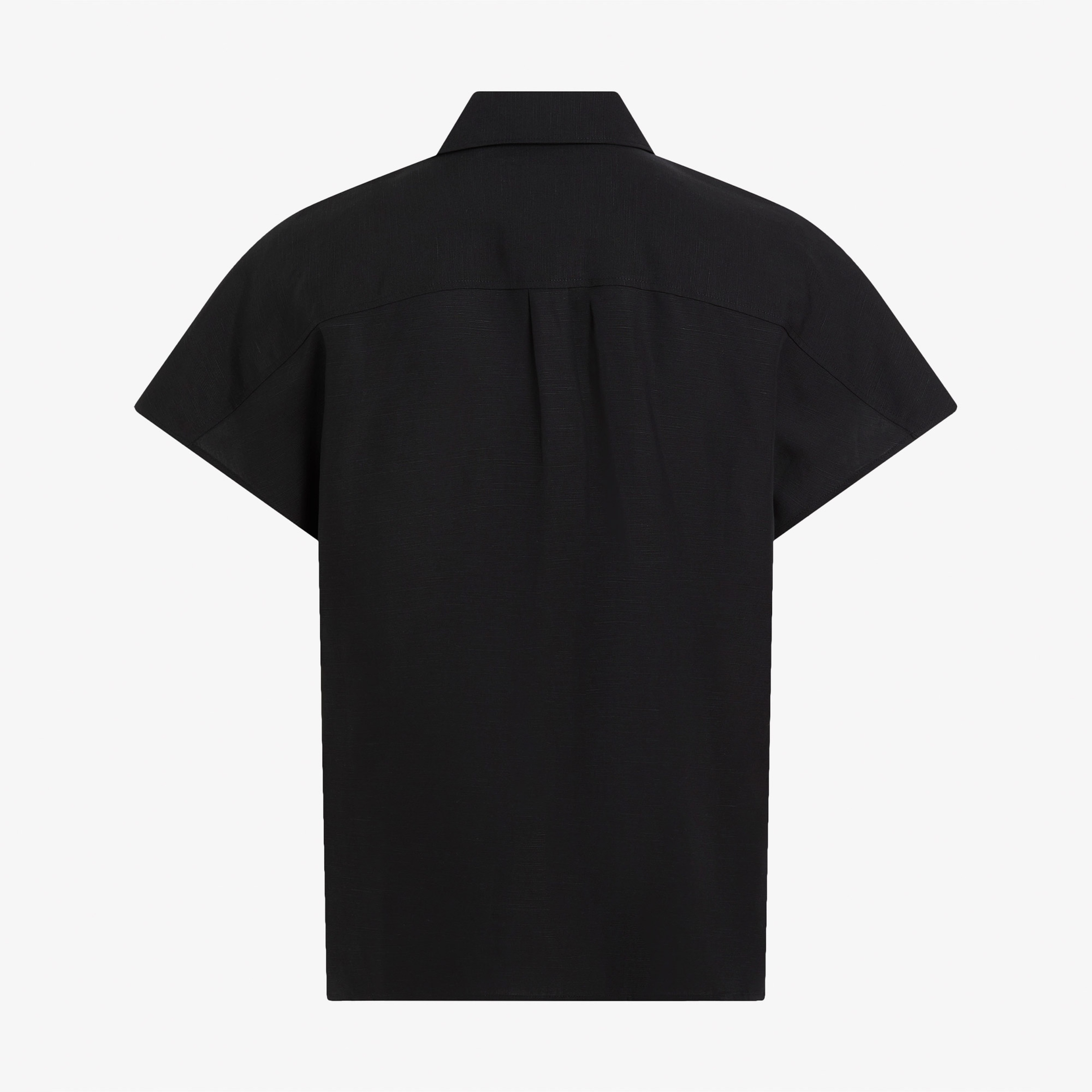 Calvin Klein Linen Blend Kadın Siyah Gömlek