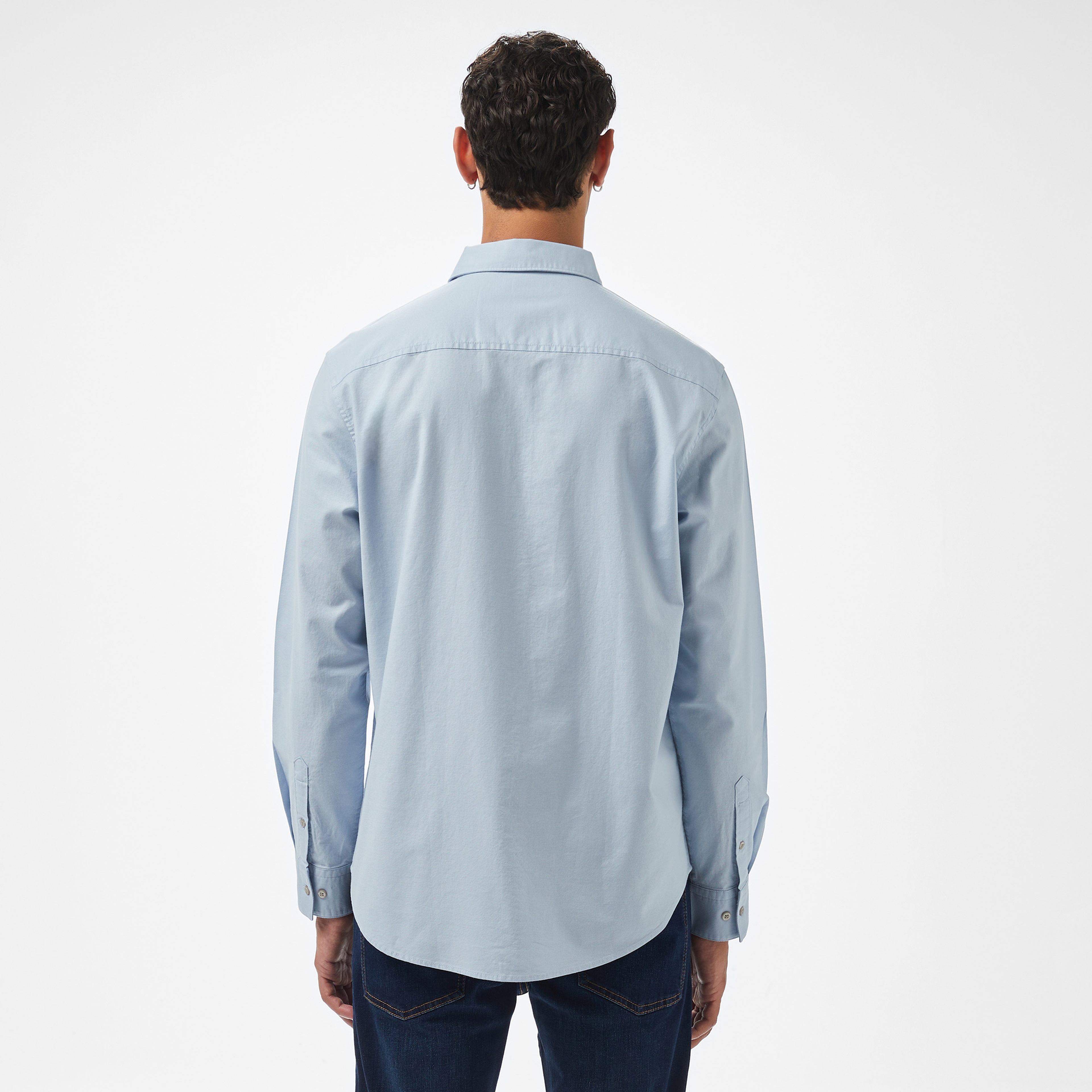 Calvin Klein Oxford Classic Erkek Gri Gömlek