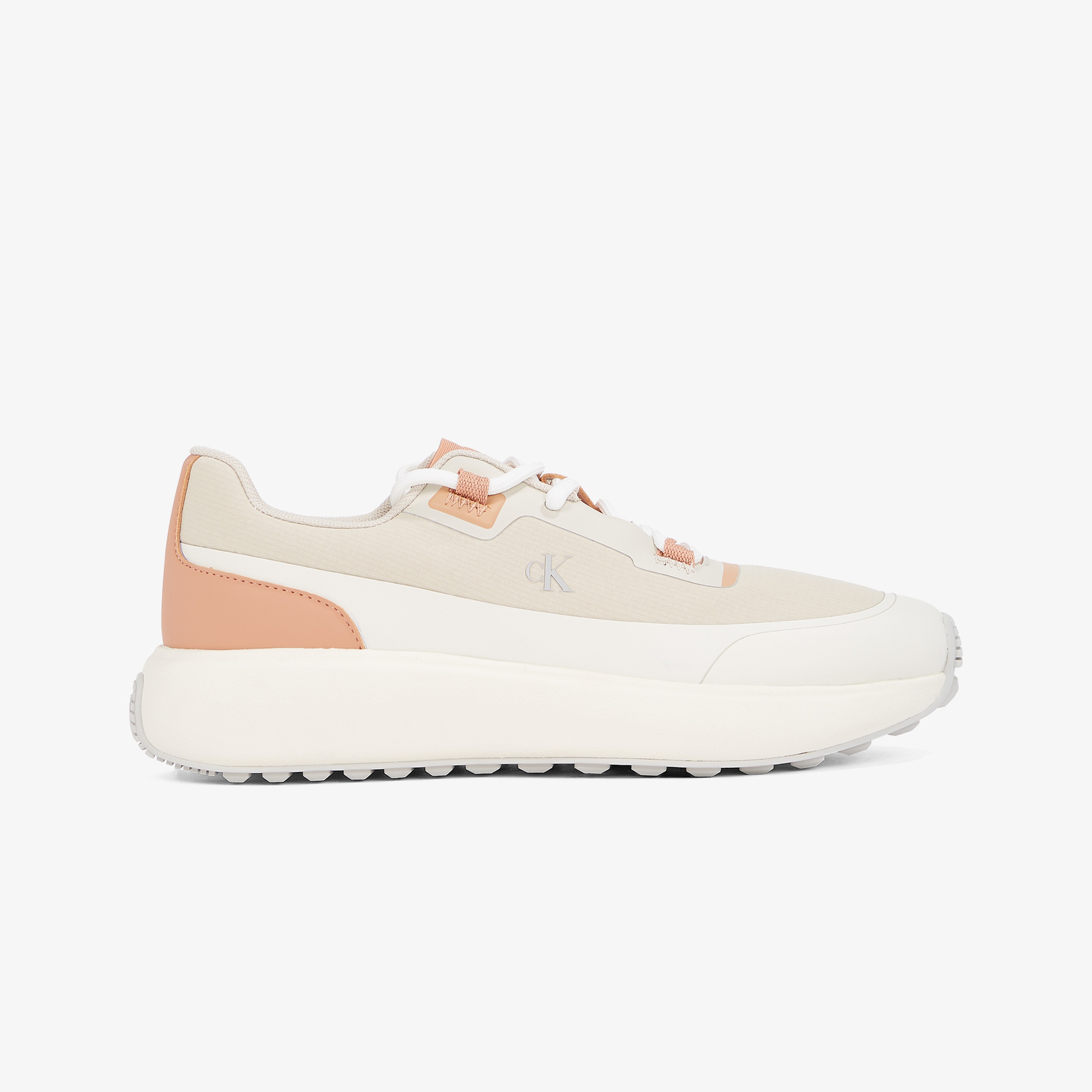 Calvin Klein Athleisure Runner Laceup Nt Kadın Bej Sneaker
