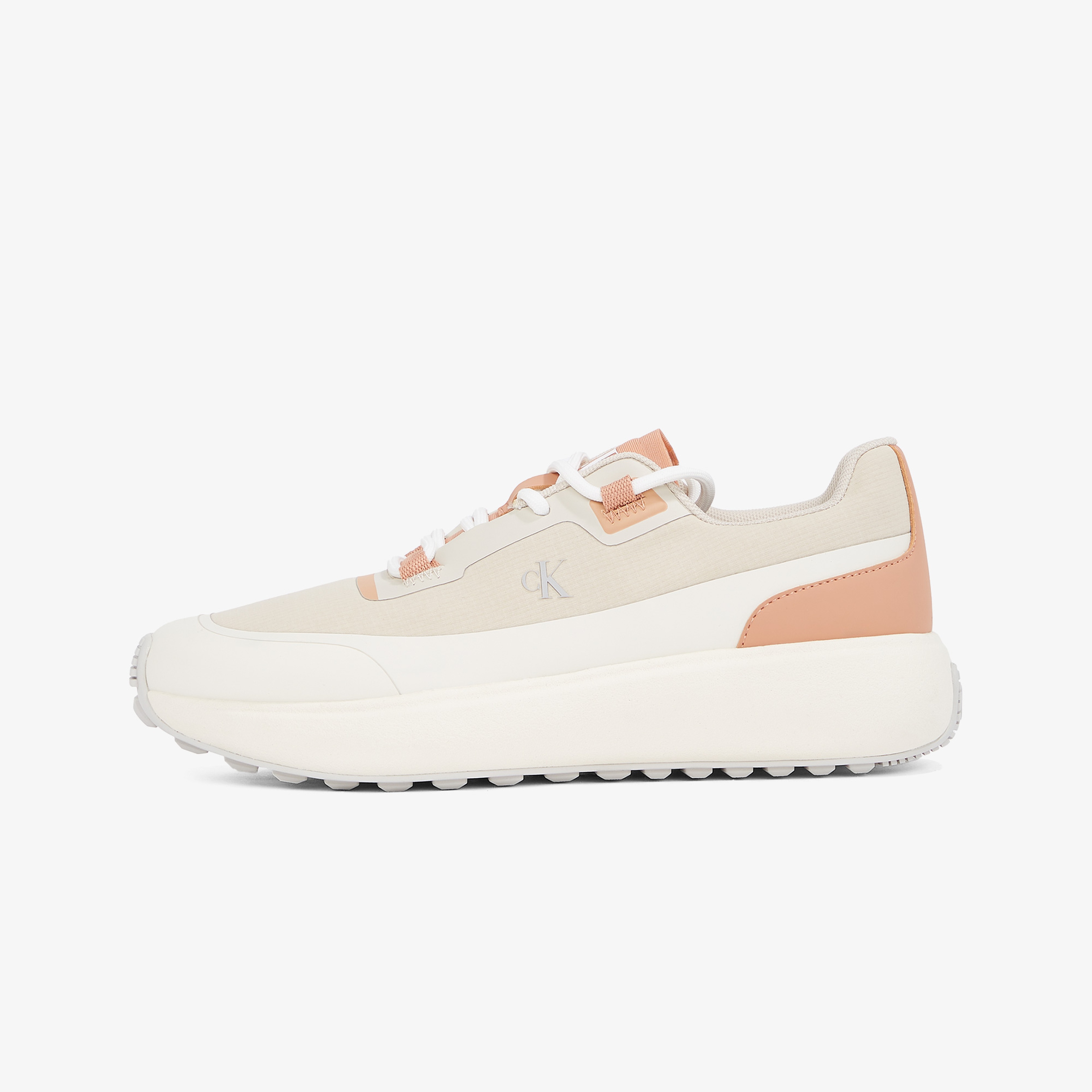 Calvin Klein Athleisure Runner Laceup Nt Kadın Bej Sneaker