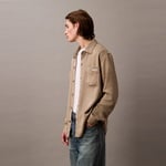 Calvin Klein Soft Overdye Erkek Bej Gömlek