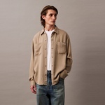 Calvin Klein Soft Overdye Erkek Bej Gömlek