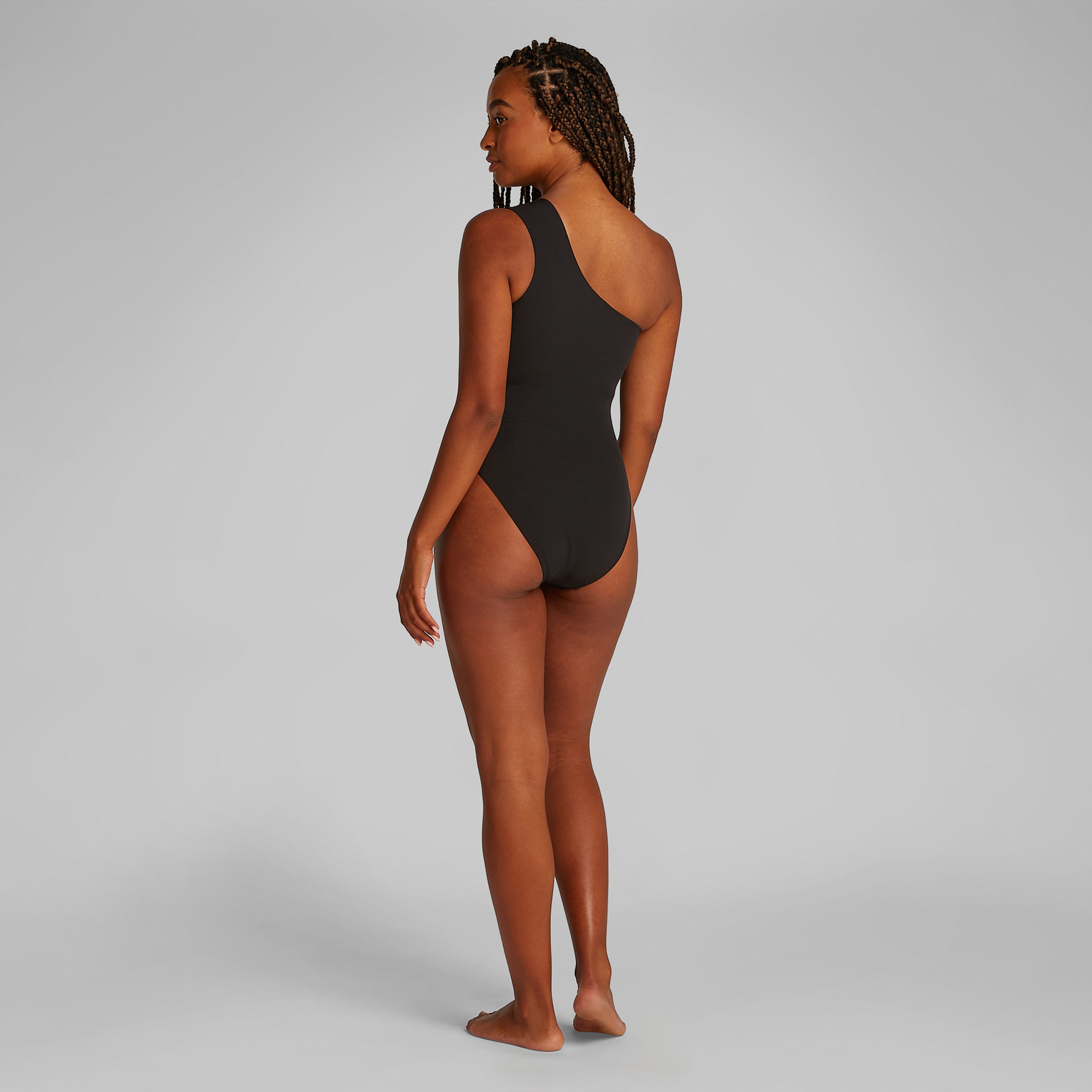 Calvin Klein Tek Omuz Kadın Siyah Mayo